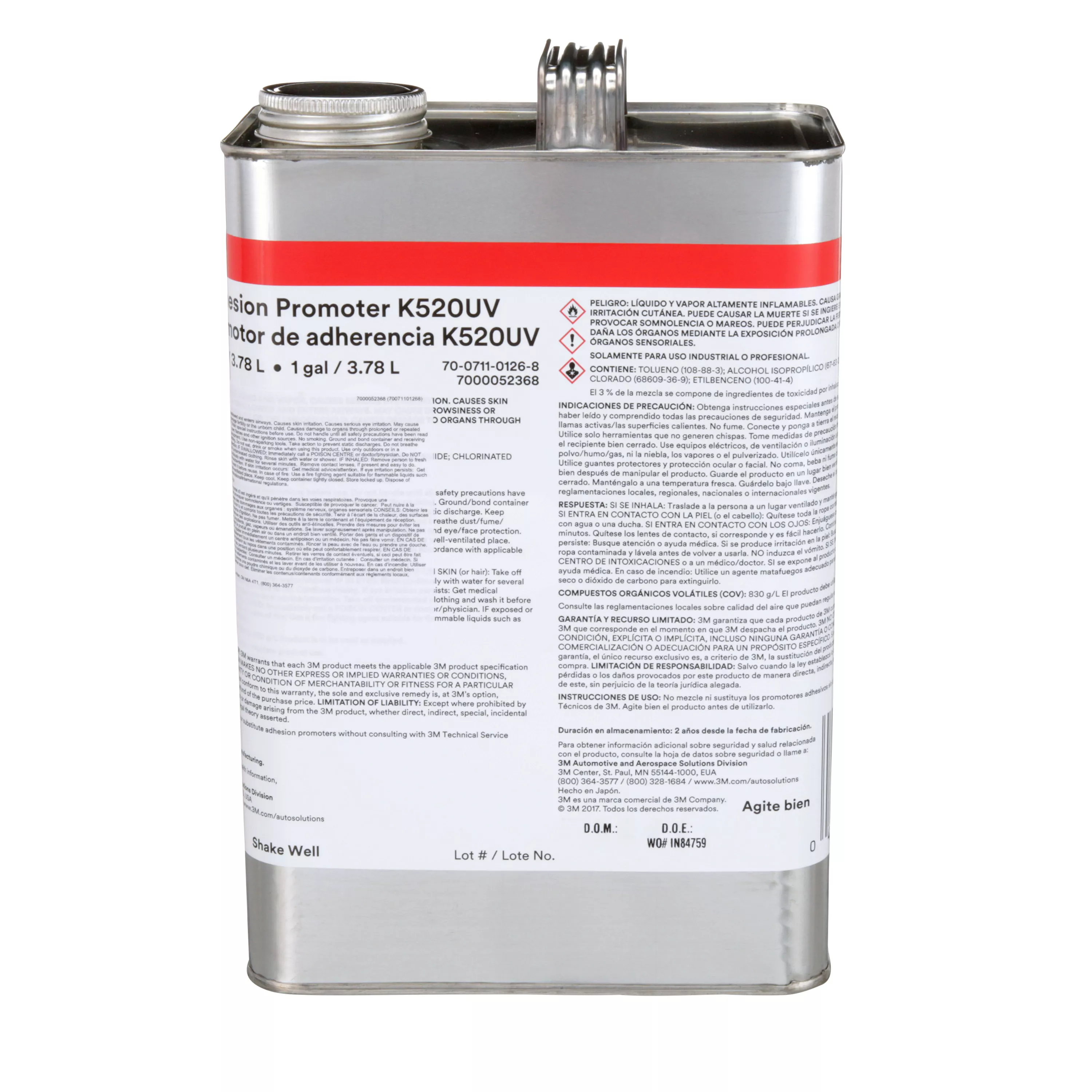 3M™ Adhesion Promoter K520UV, 1 gal Can