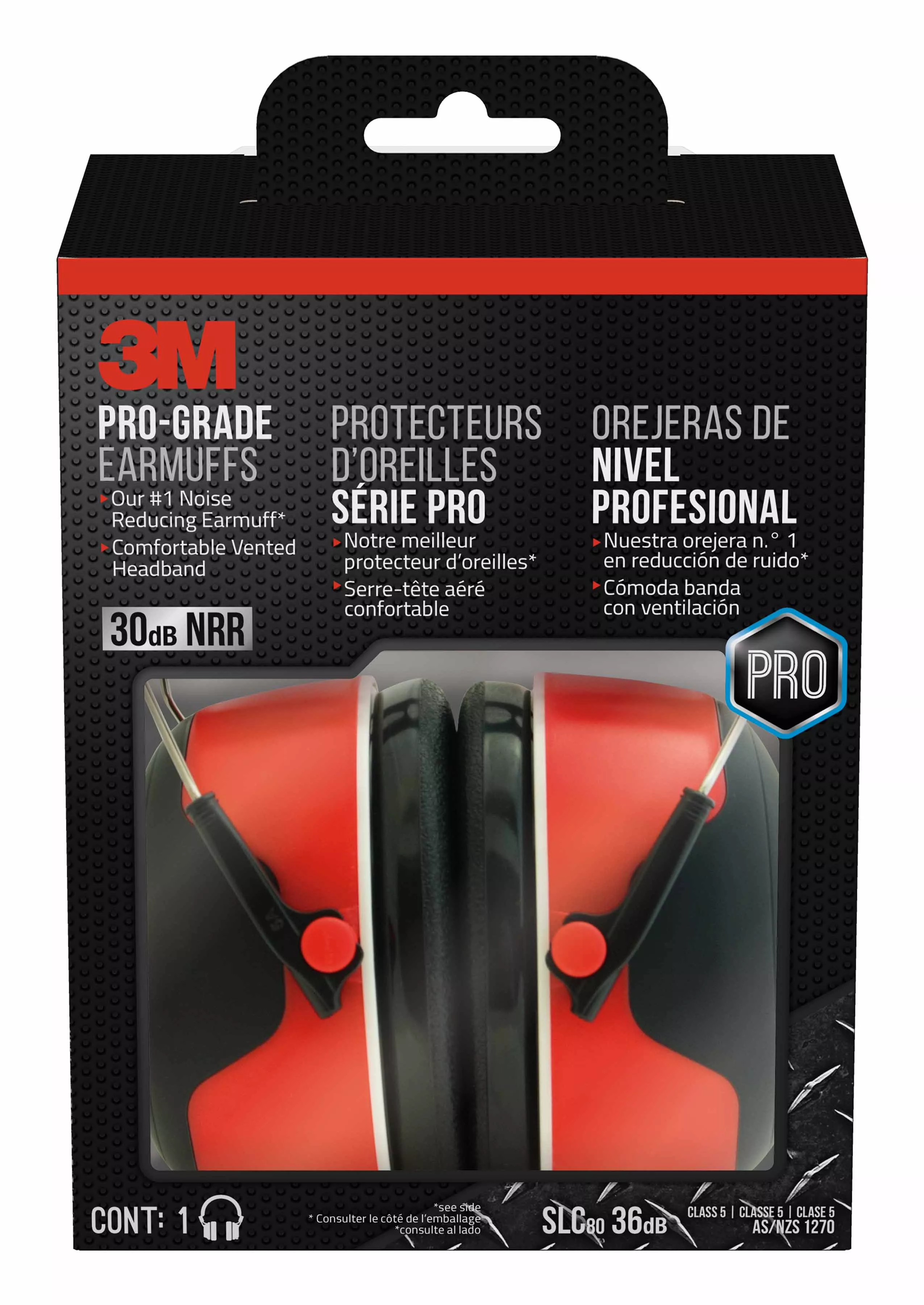 3M™ Pro-Grade Earmuff 90565-4DC-PS, 4 each/case