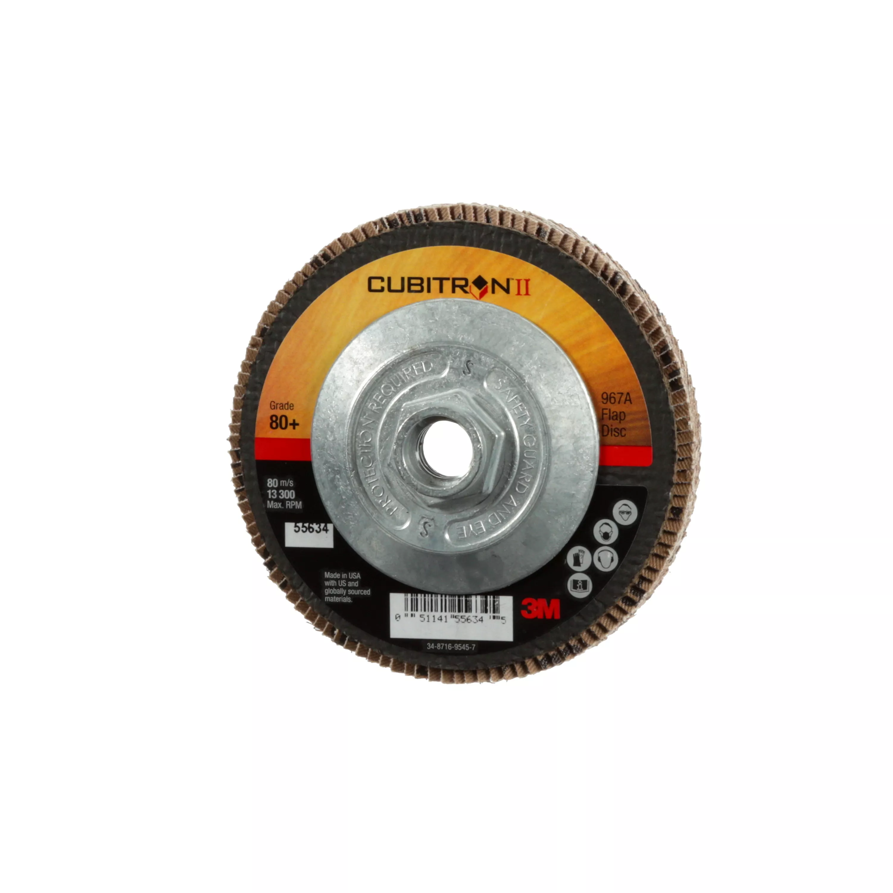 Product Number 967A | 3M™ Cubitron™ II Flap Disc 967A