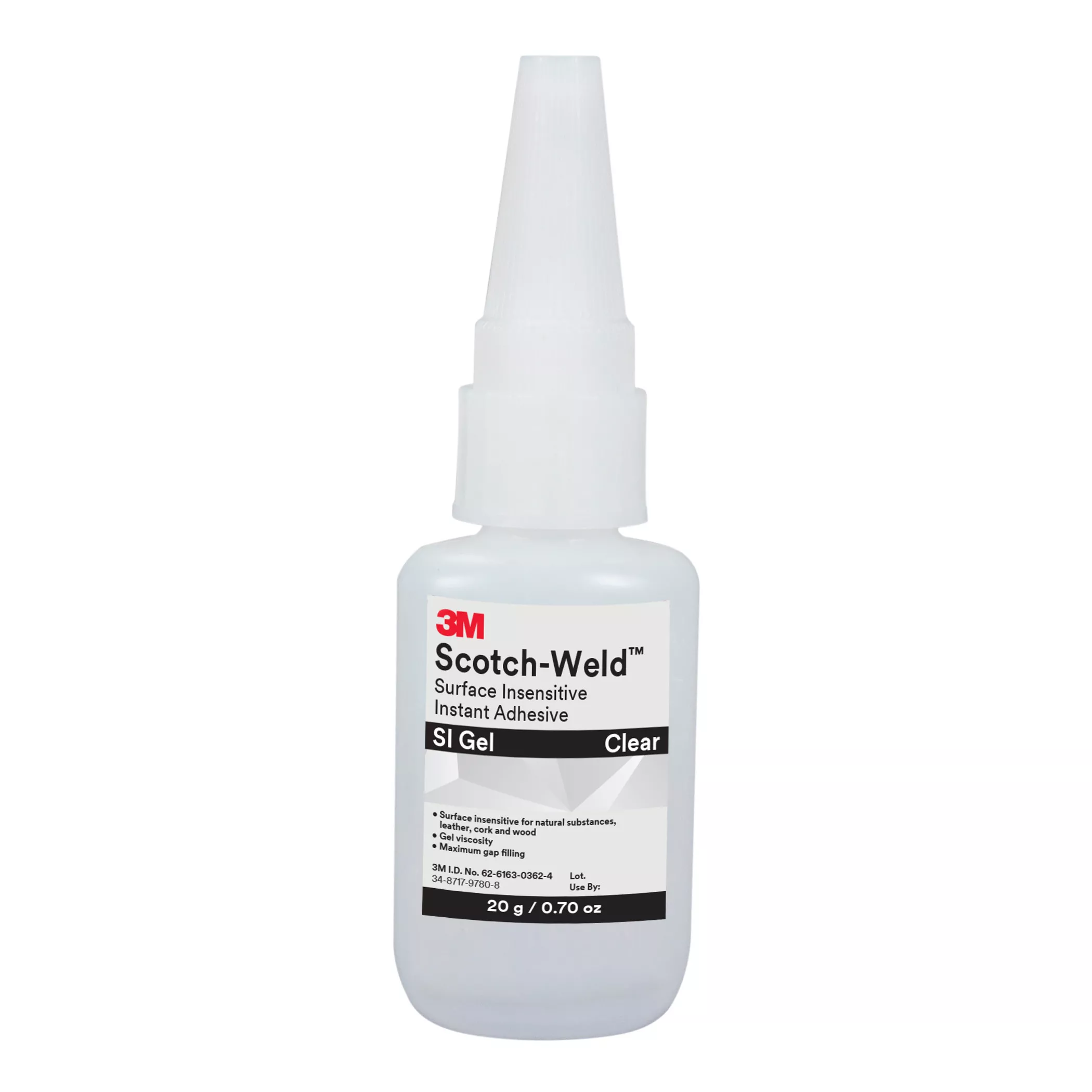 3M™ Scotch-Weld™ Surface Insensitive Instant Adhesive SI Gel, Clear, 20
Gram, 10/Case