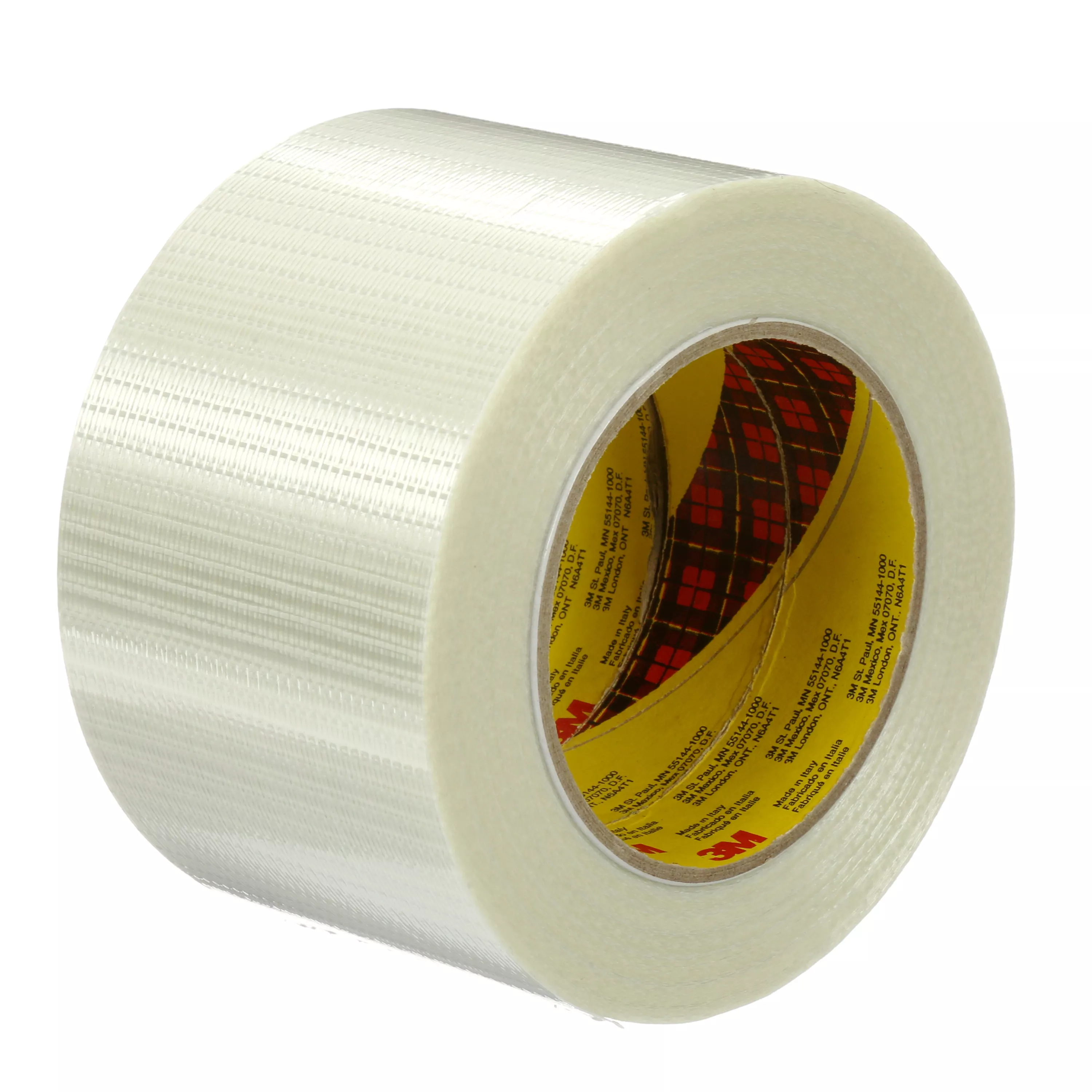 Scotch® Bi-Directional Filament Tape 8959, Clear, 75 mm x 50 m, 5.7 mil,
12 Roll/Case
