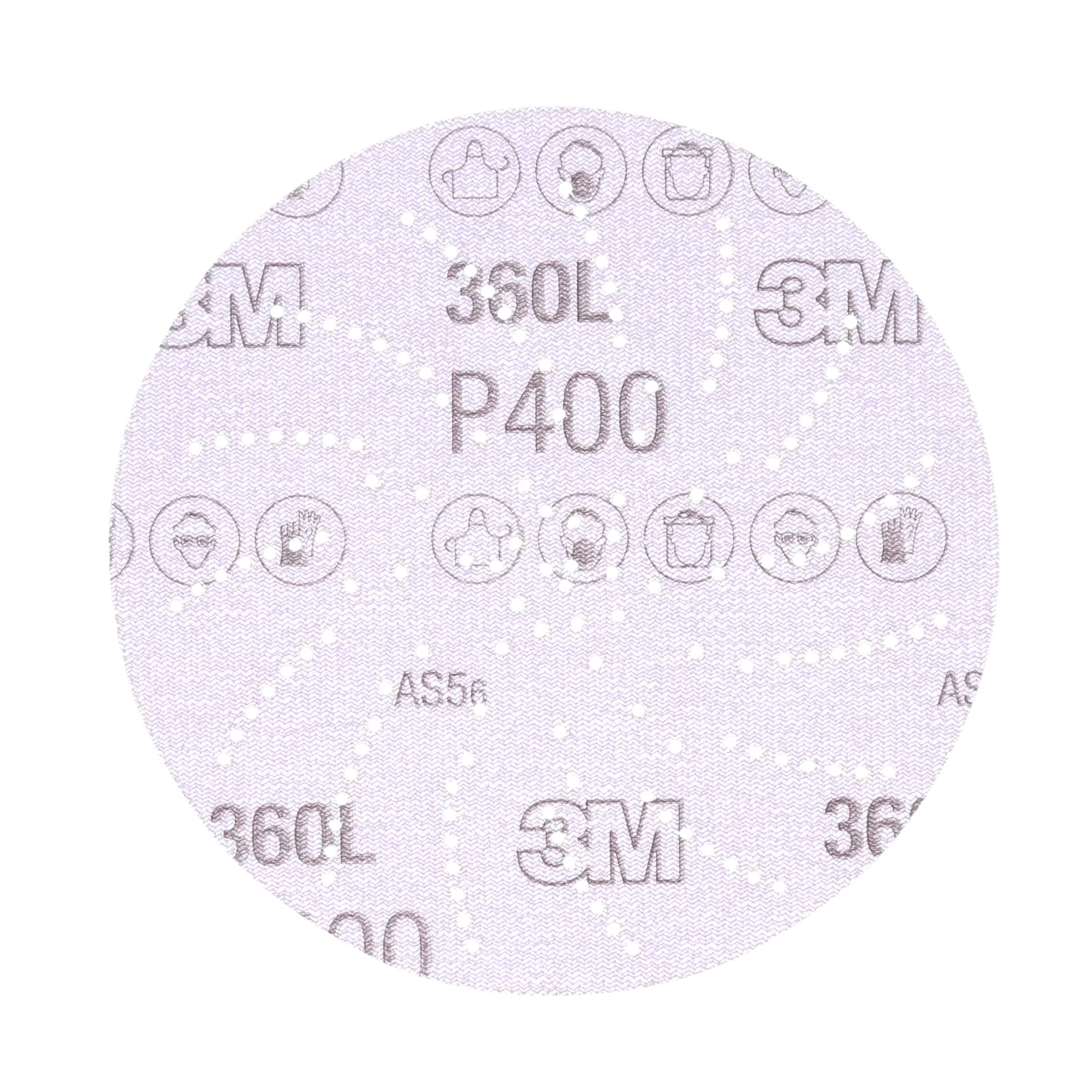 3M Xtract™ Film Disc 360L, 20888, P400 3MIL, 3 in, Die 300LG,
100/Carton, 500 ea/Case, Shrink Wrapped