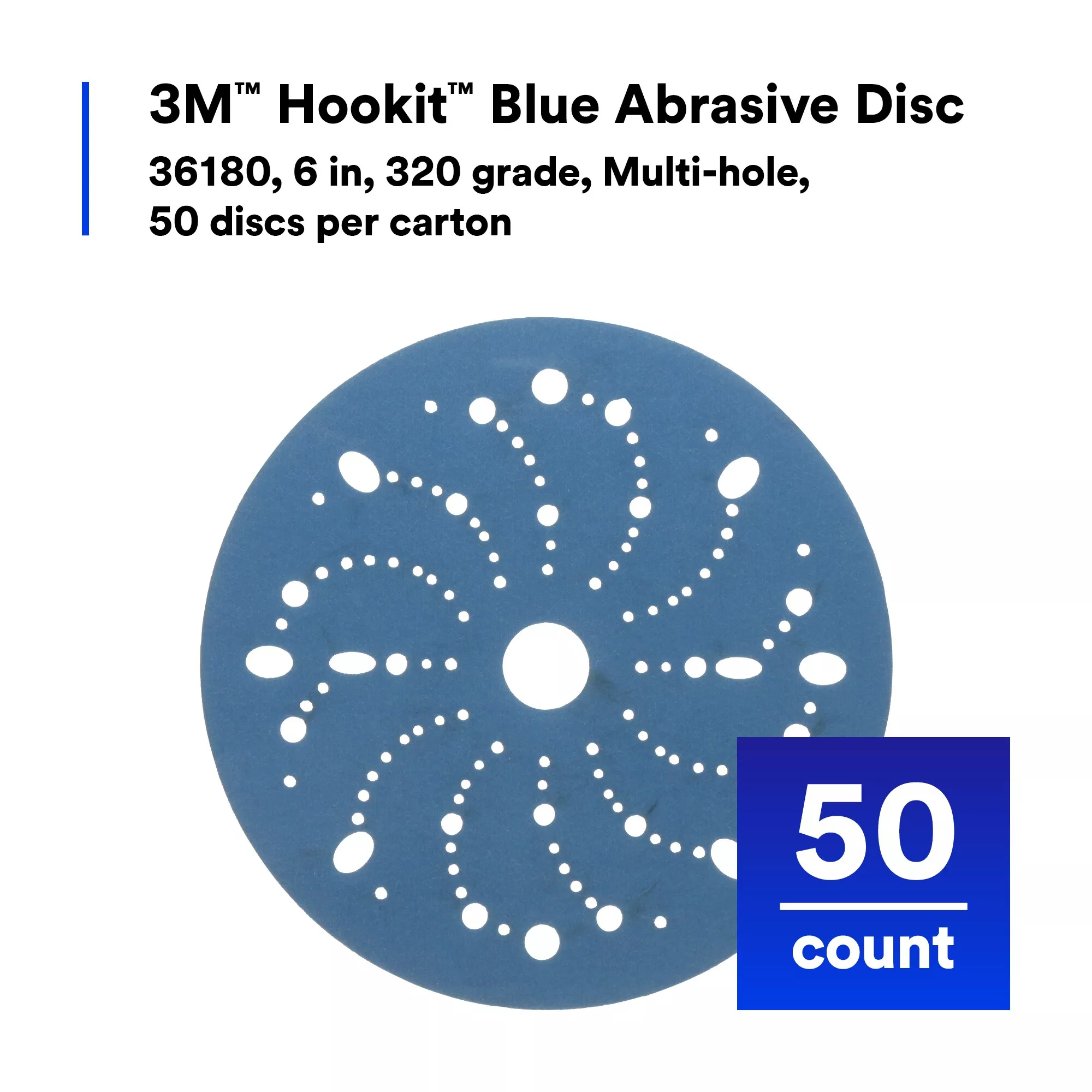 SKU 7100216057 | 3M™ Hookit™ Blue Abrasive Disc 321U