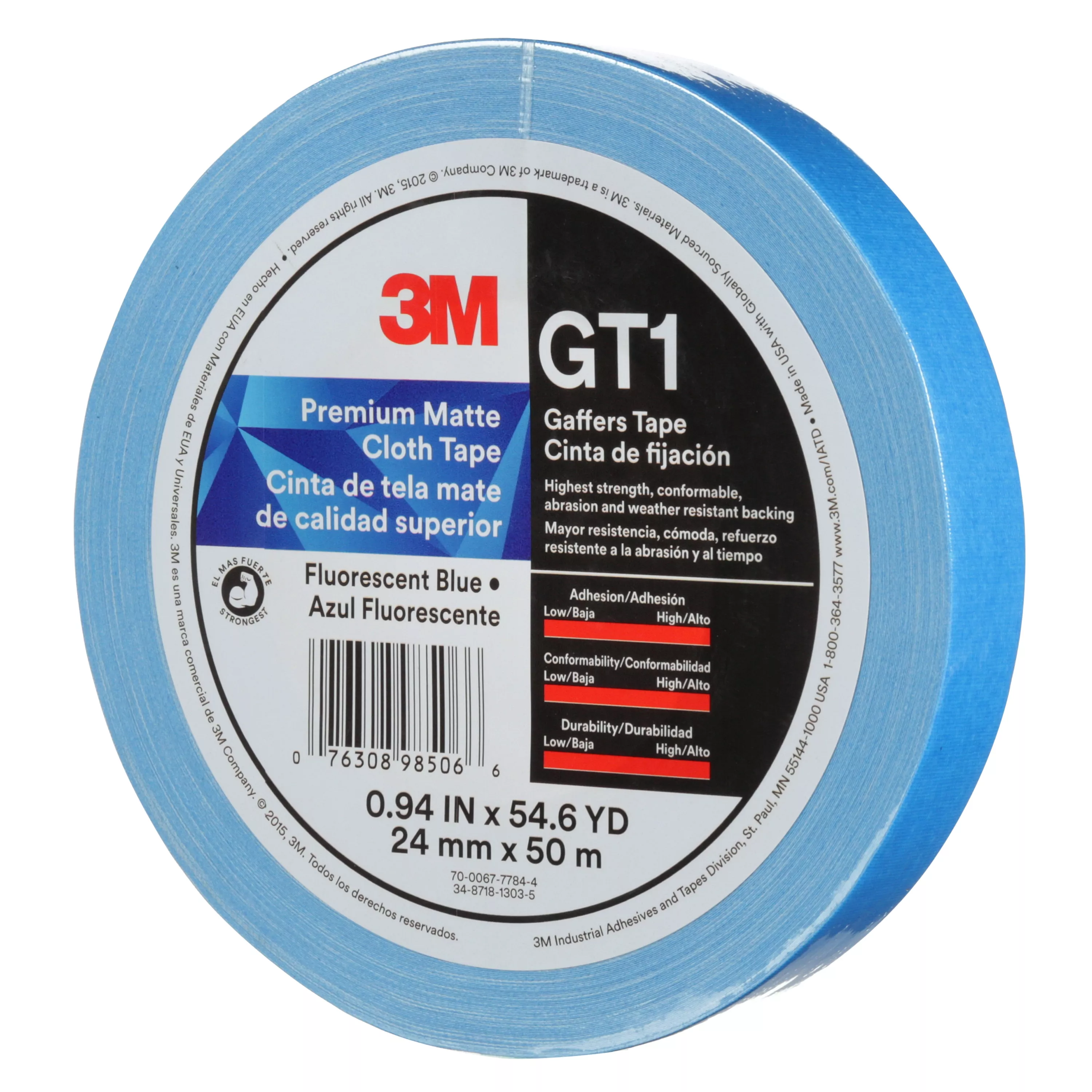 Product Number GT1 | 3M™ Premium Matte Cloth (Gaffers) Tape GT1