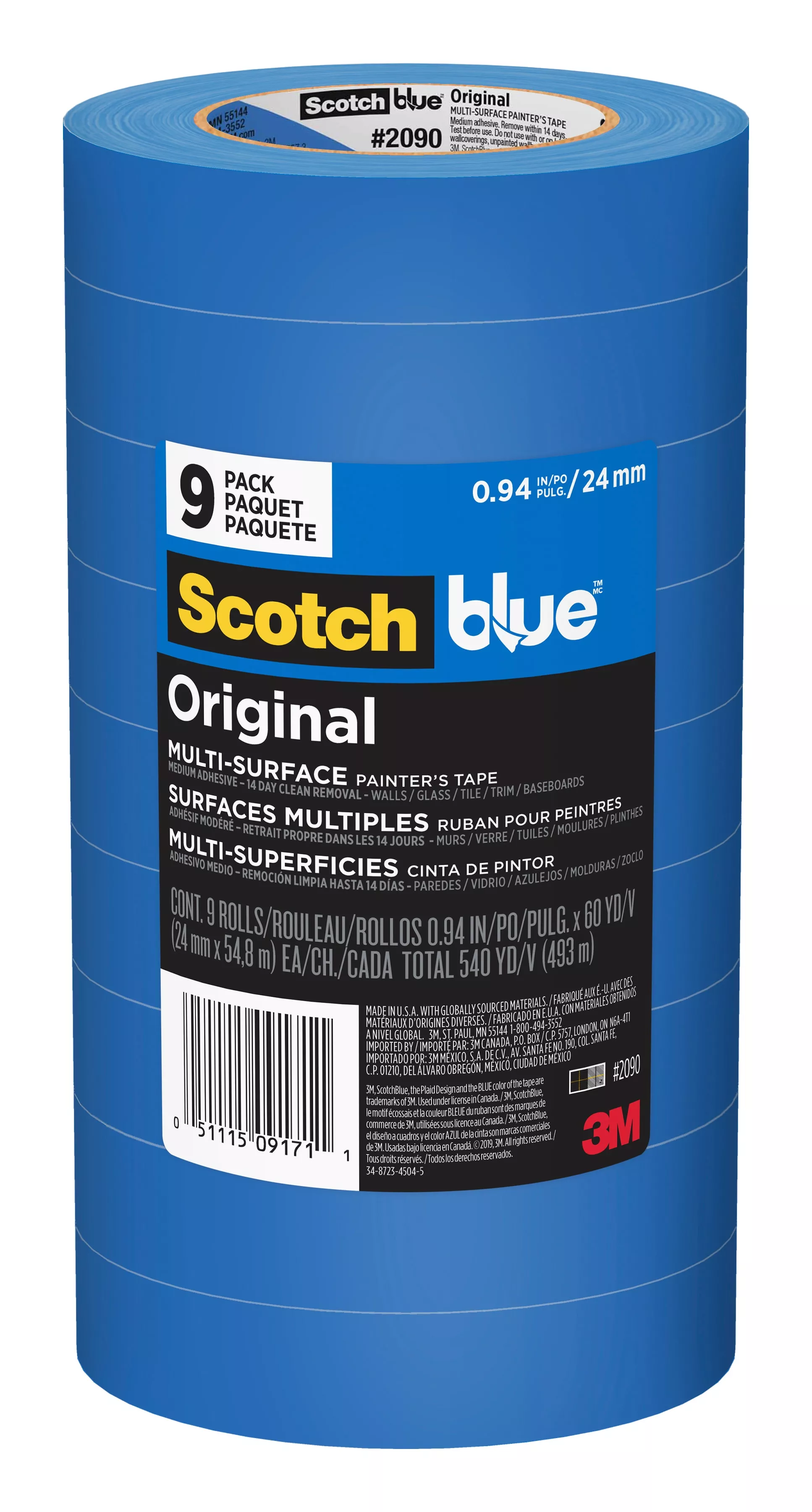 SKU 7100185189 | ScotchBlue™ Original Painter's Tape 2090-24AP9
