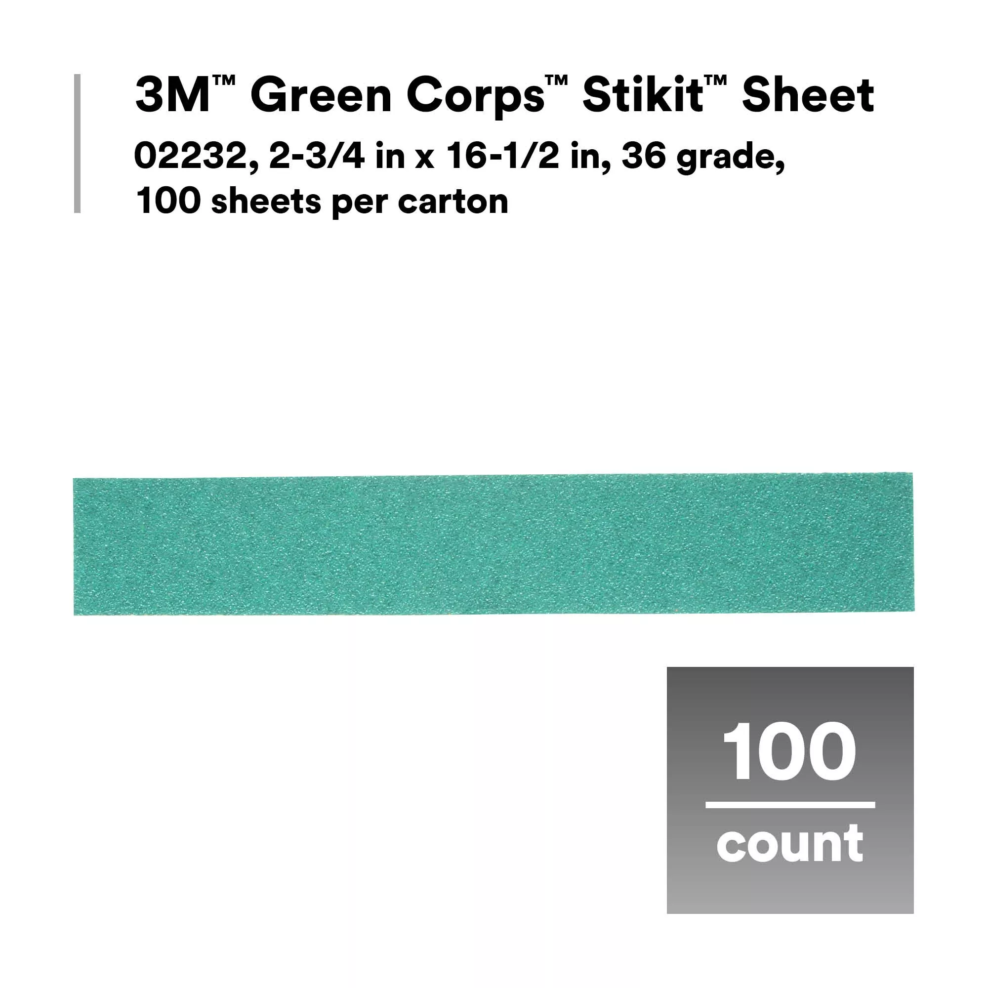 SKU 7000044881 | 3M™ Green Corps™ Stikit™ Production™ Sheet