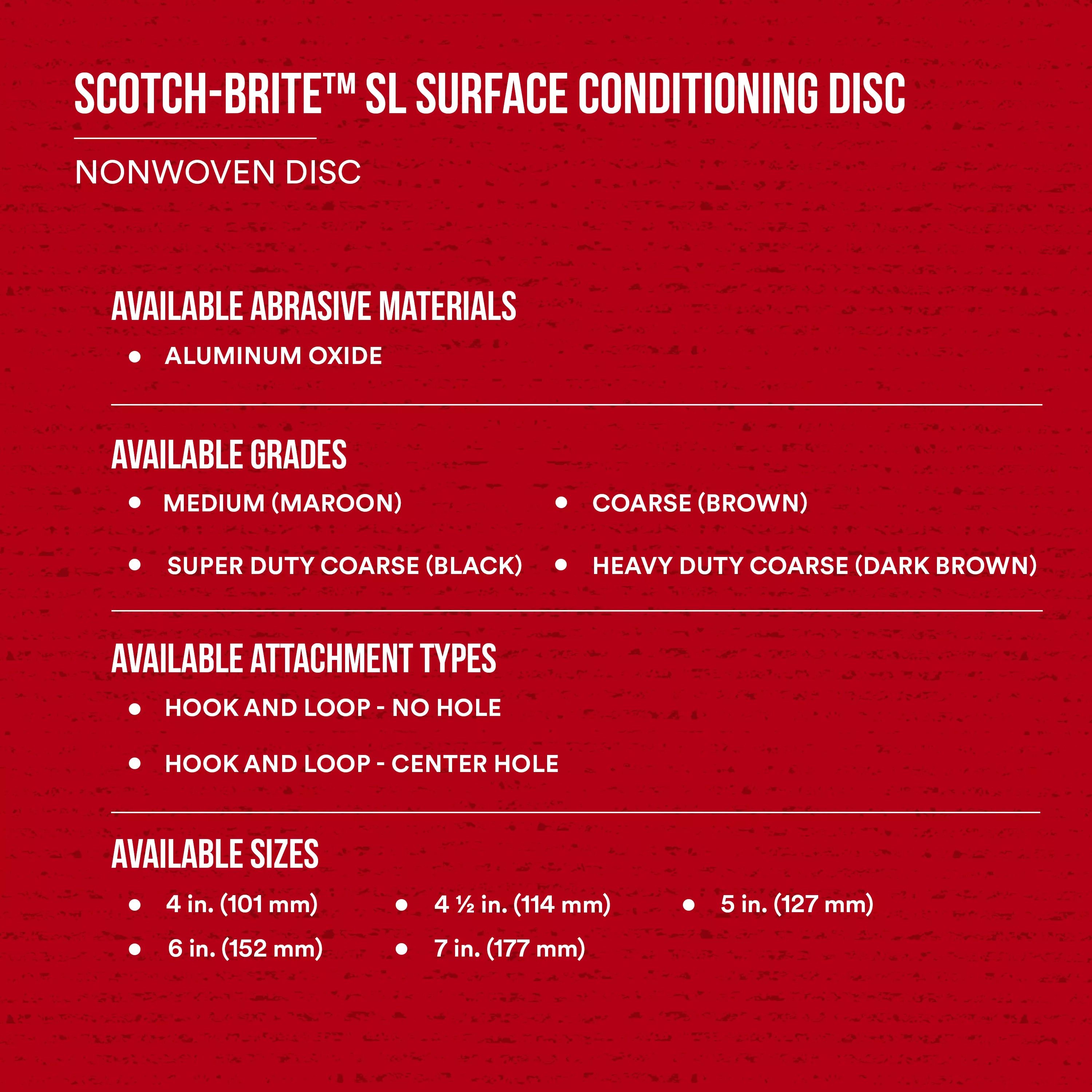 SKU 7000046224 | Scotch-Brite™ SL Surface Conditioning Disc
