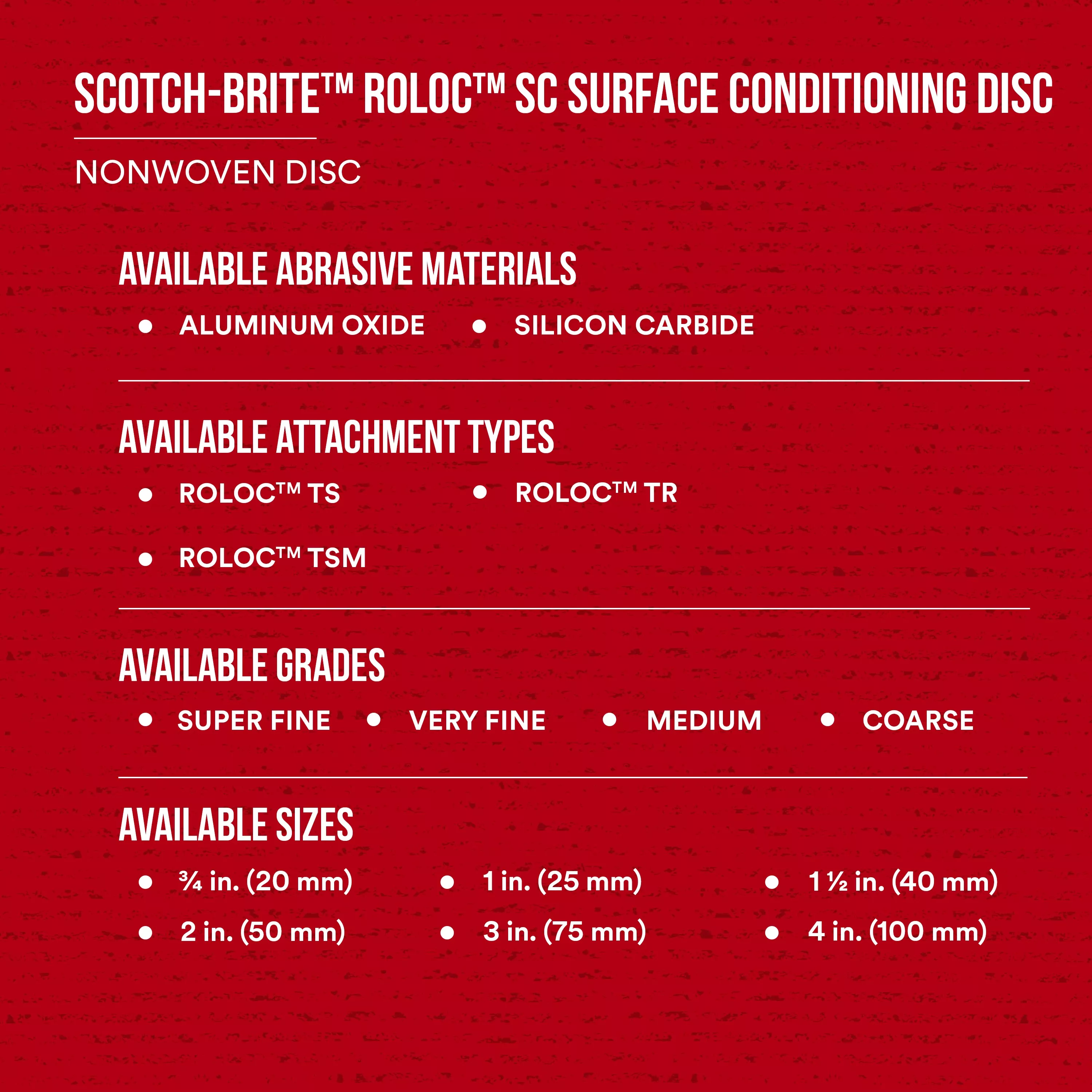 SKU 7010364509 | Scotch-Brite™ Roloc™ Surface Conditioning Disc