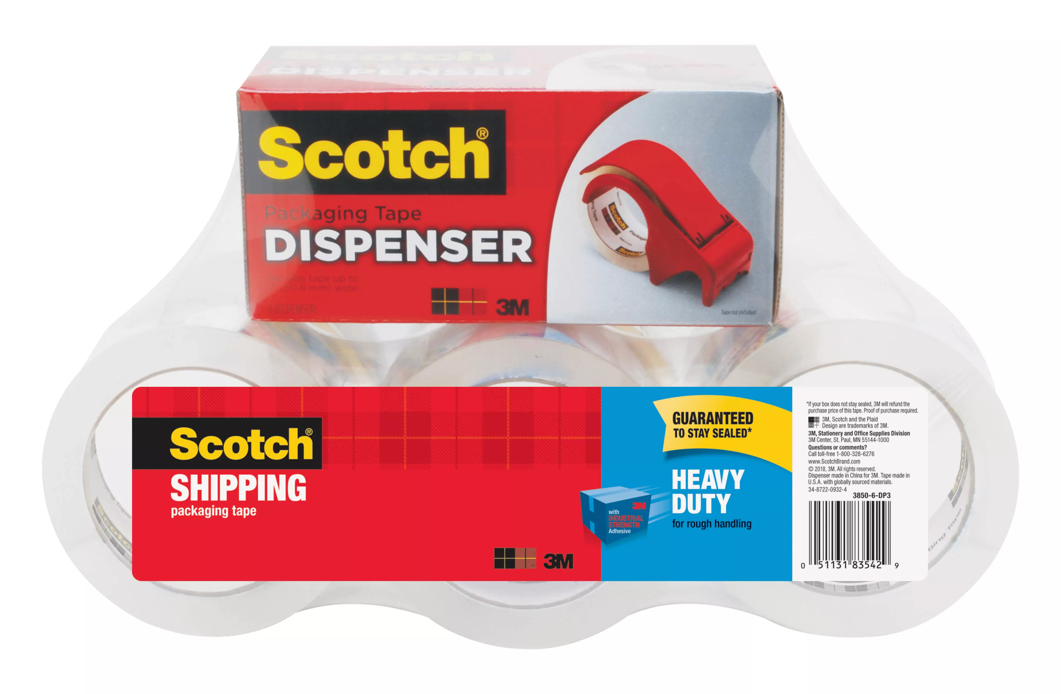 SKU 7100159392 | Scotch® Heavy Duty Shipping Packaging Tape