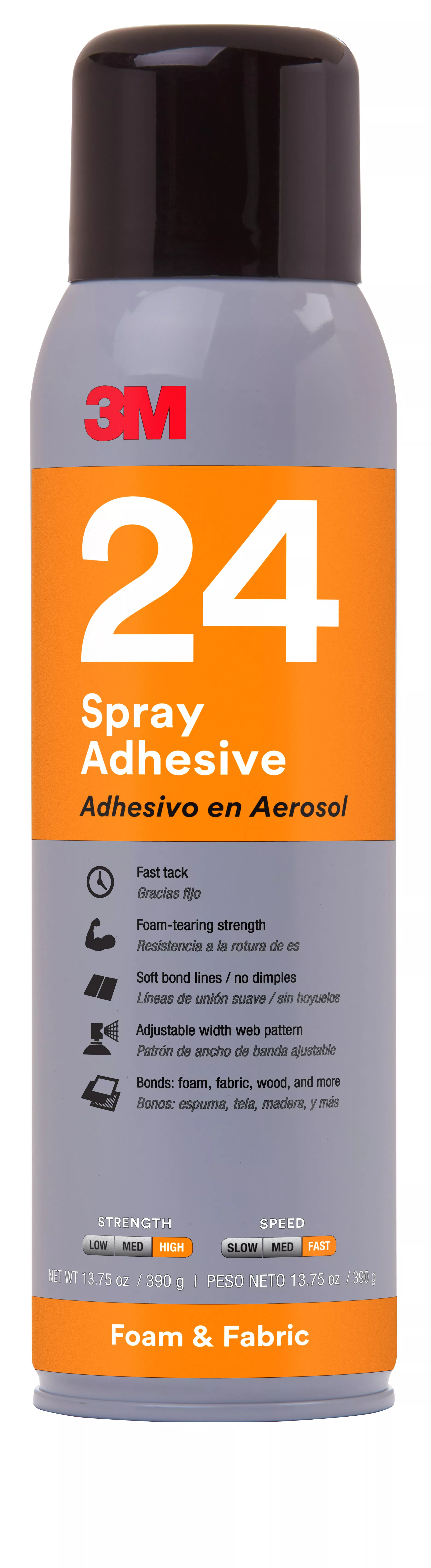SKU 7100179450 | 3M™ Foam and Fabric Spray Adhesive 24