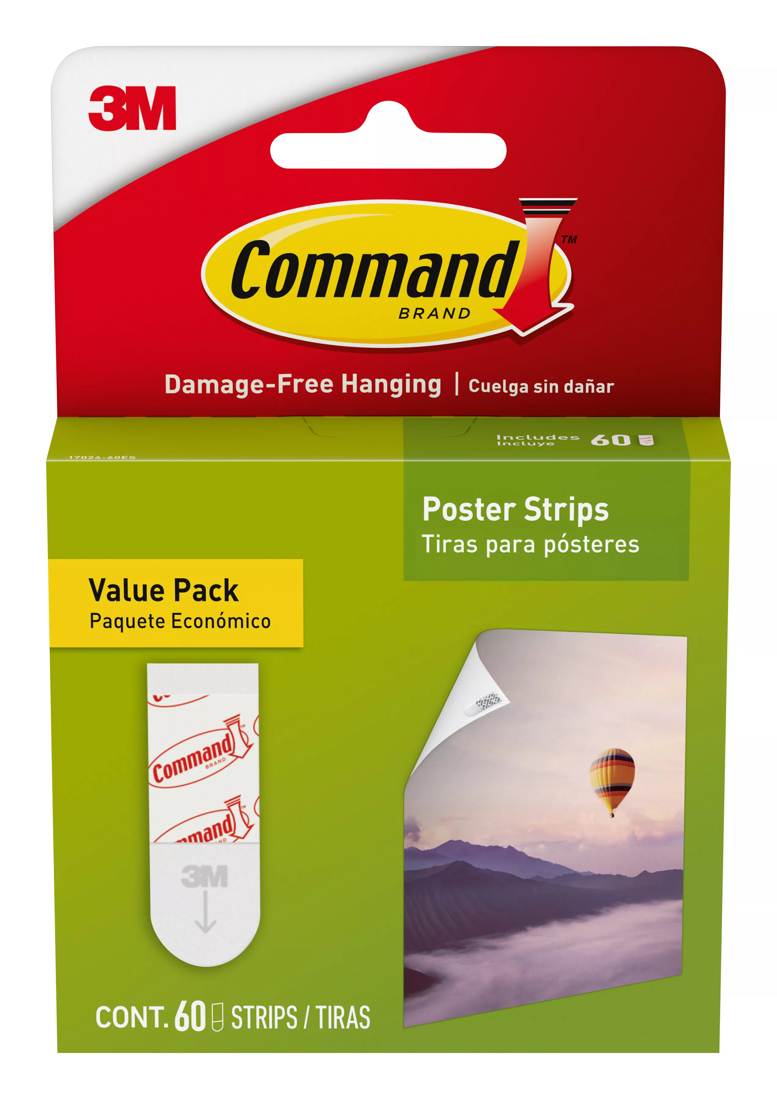 Command™ Poster Strips Value Pack 17024-60ES, 60 strips