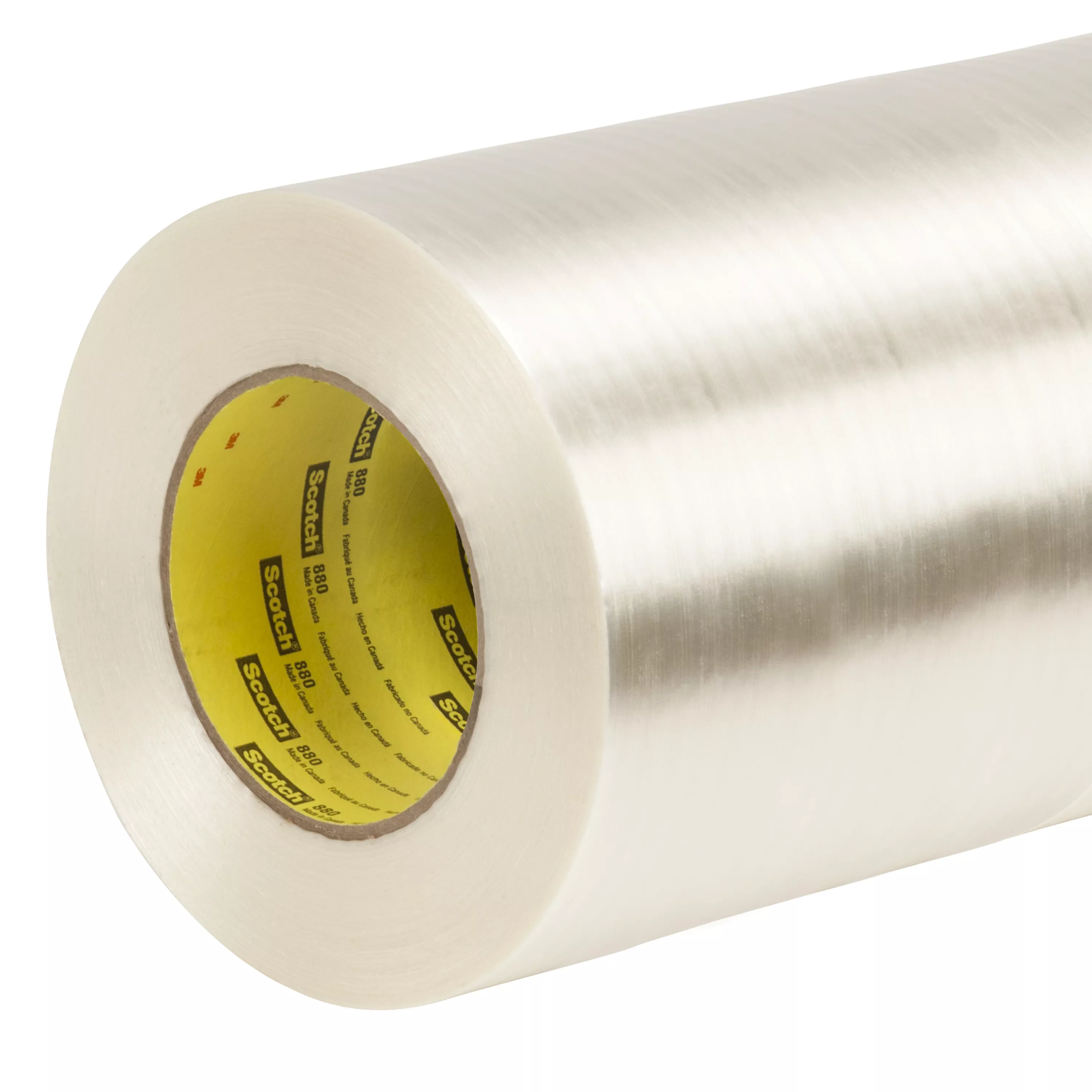 Scotch® Filament Tape 880, Clear, 1219 mm x 55 m, 7.7 mil, 1 Roll/Case