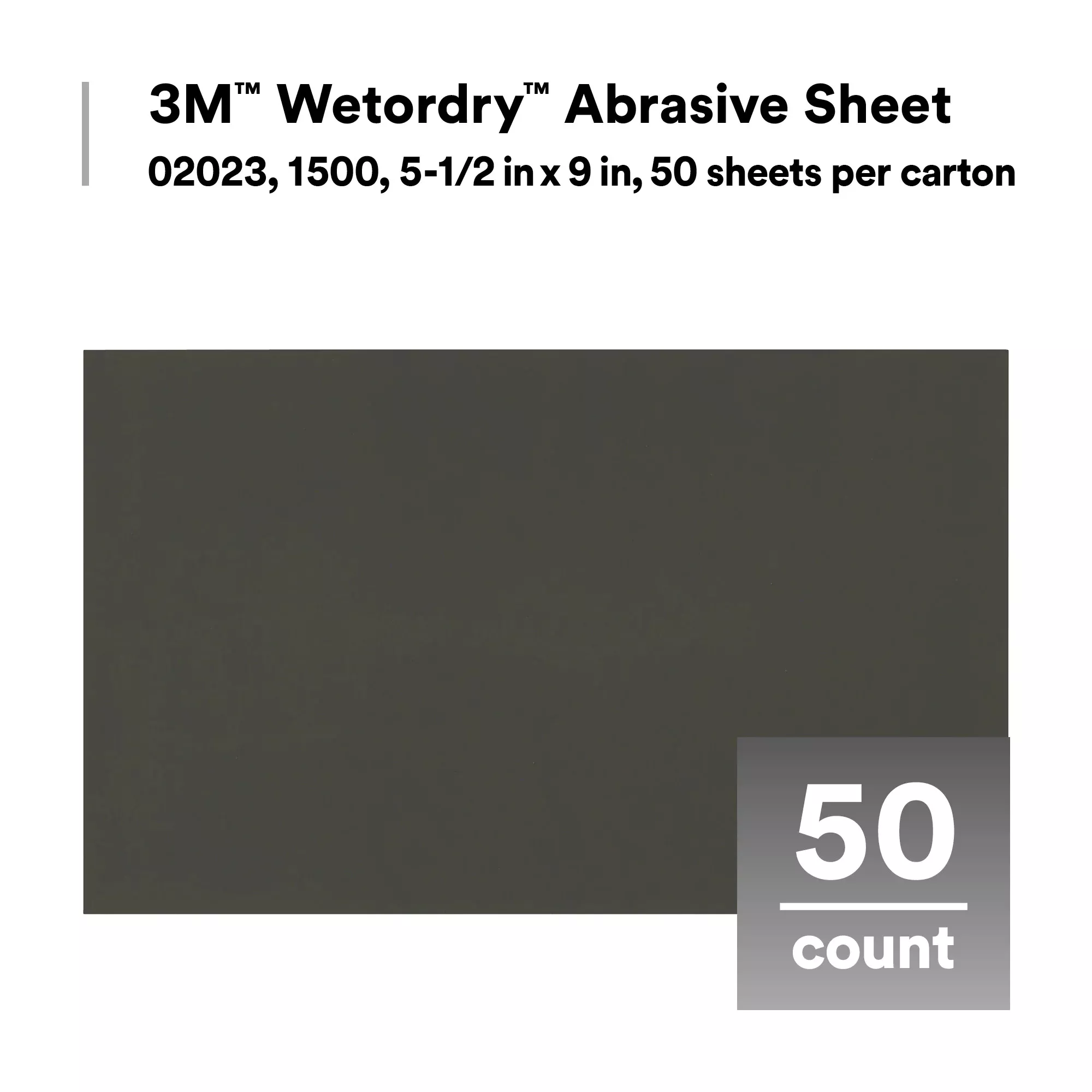 Product Number 401Q | 3M™ Wetordry™ Abrasive Sheet 401Q