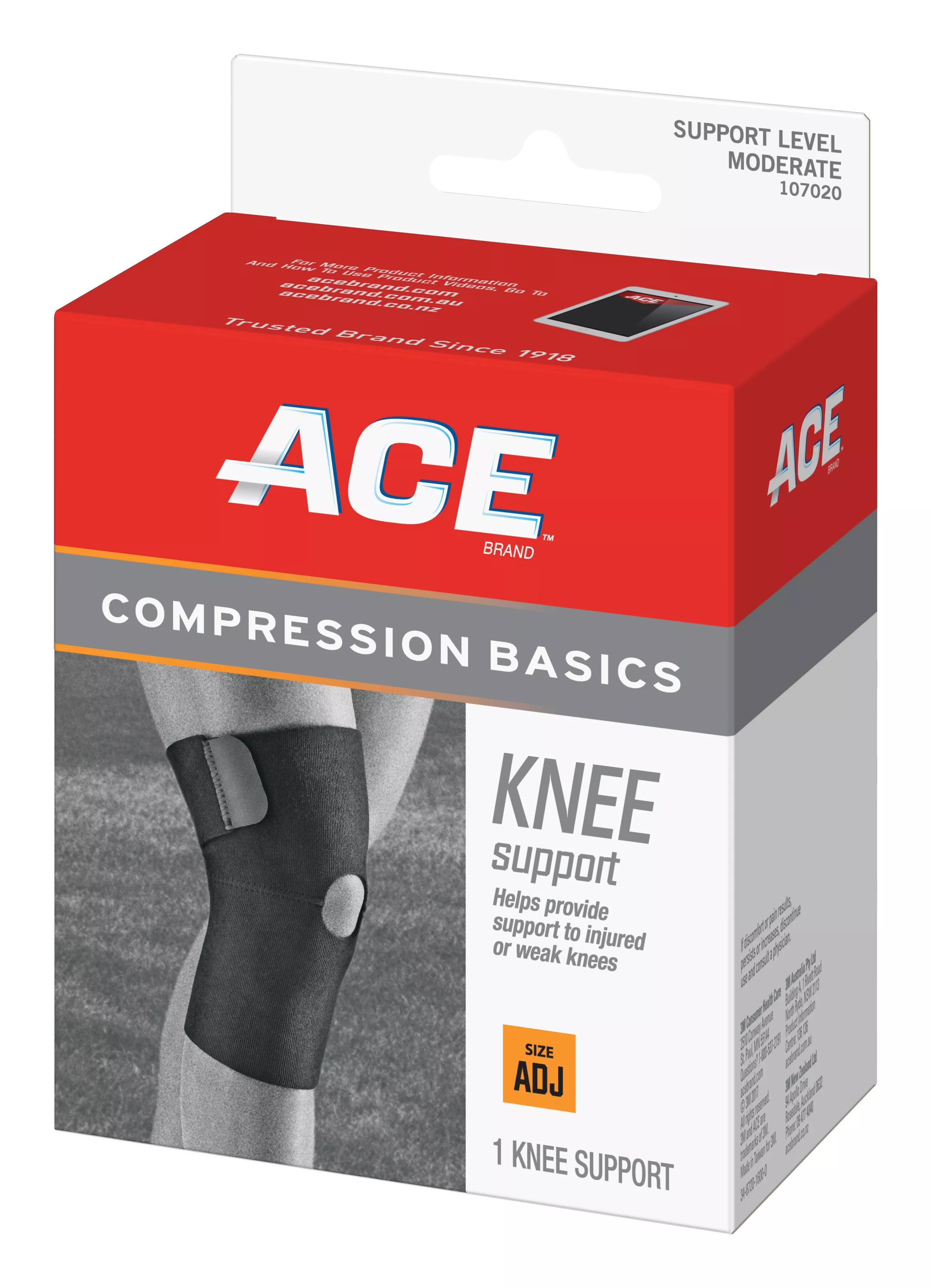 Product Number 107020 | ACE™ Sport Basics Knee Support 107020