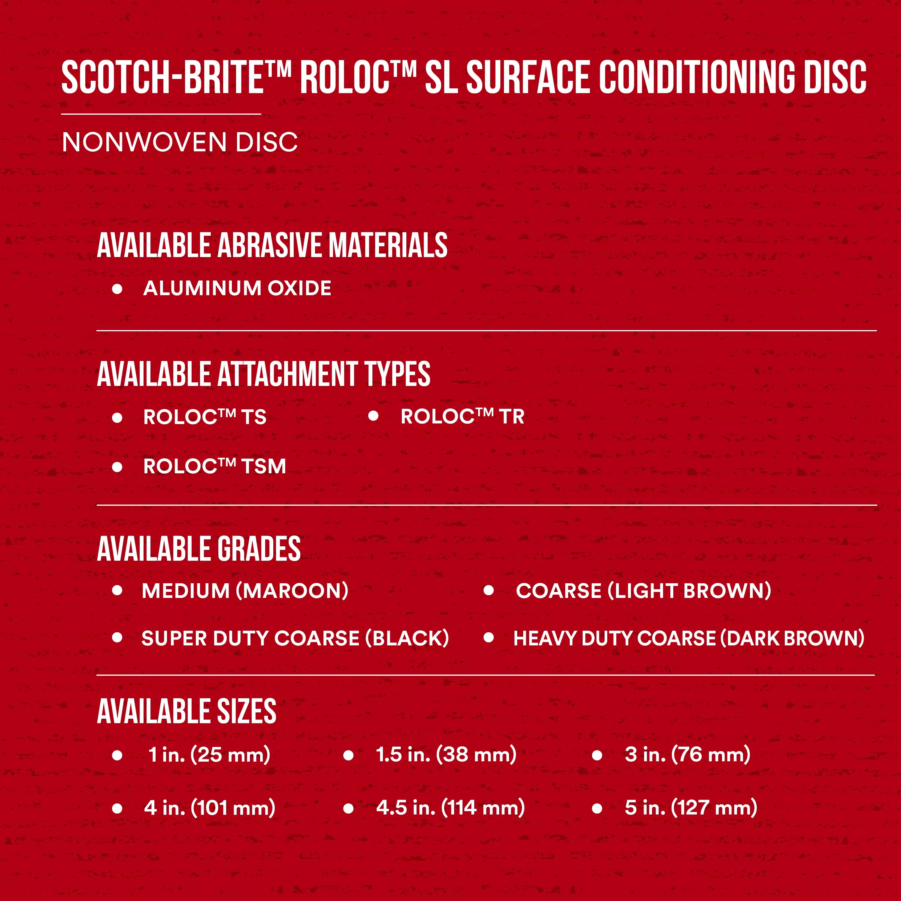 SKU 7000046218 | Scotch-Brite™ Roloc™ SL Surface Conditioning Disc