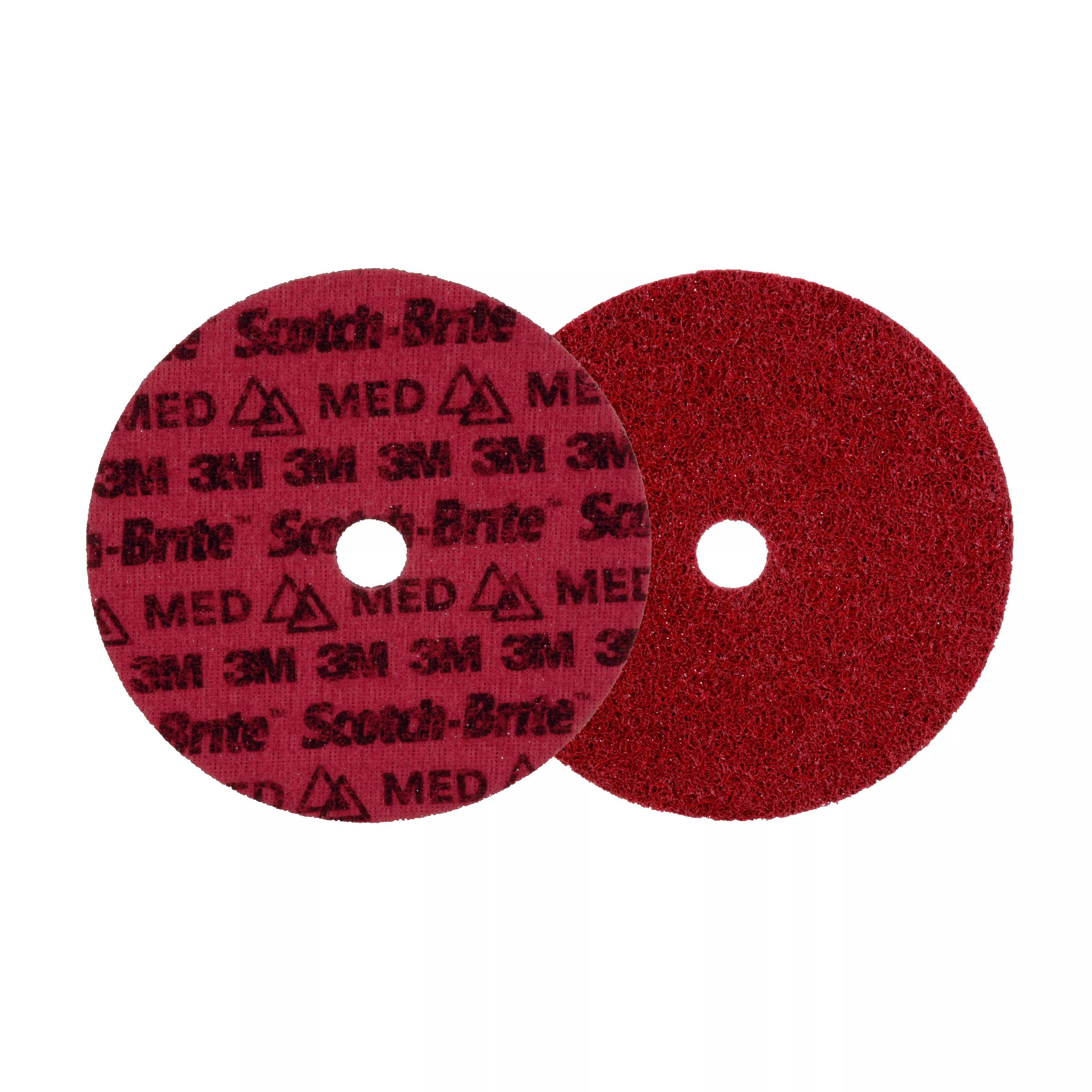 Scotch-Brite™ Precision Surface Conditioning Disc, PN-DH, Medium, 7 in x 7/8 in, 25 ea/Case