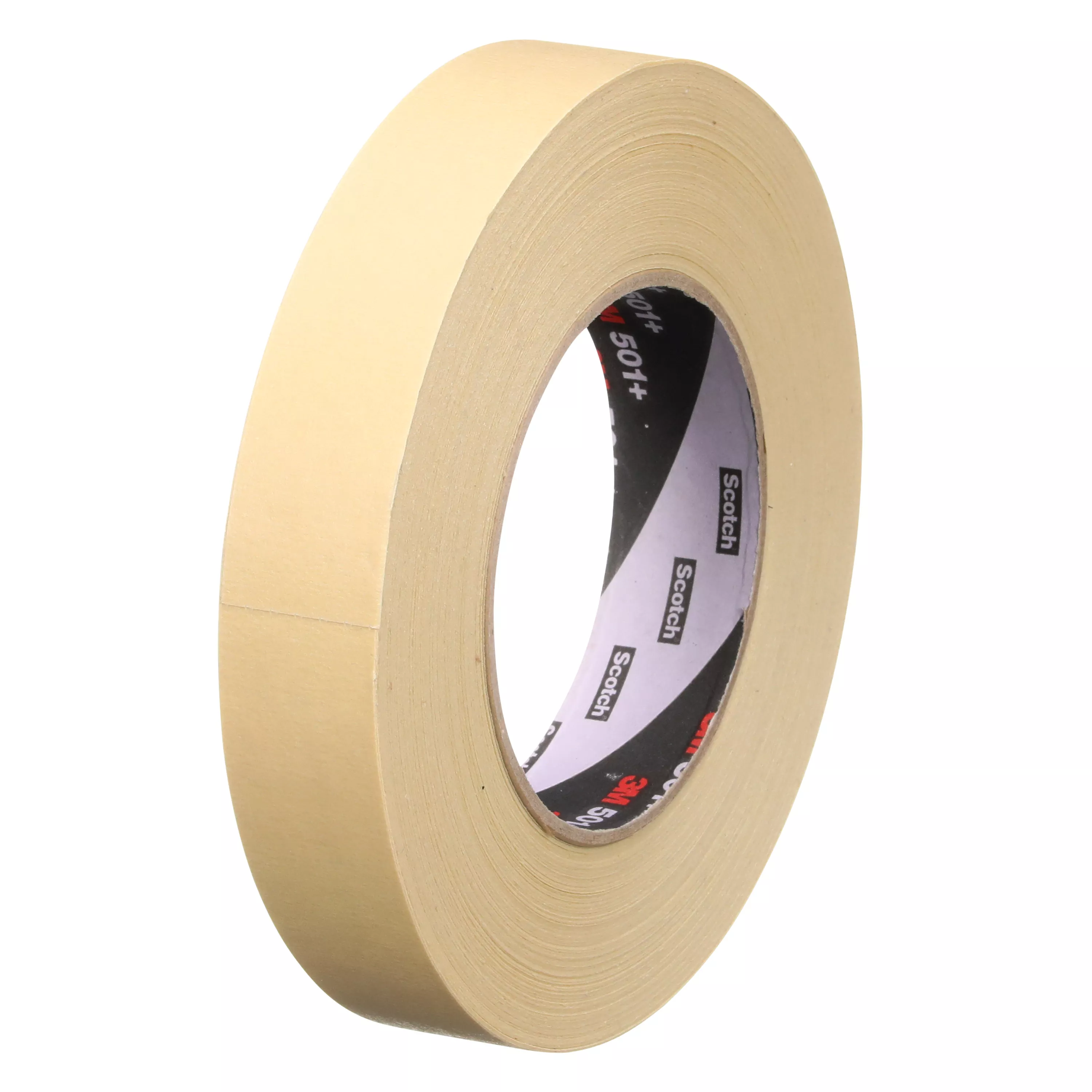 3M™ Specialty High Temperature Masking Tape 501+, Tan, 24 mm x 55 m, 7.3
mil, 36 Rolls/Case