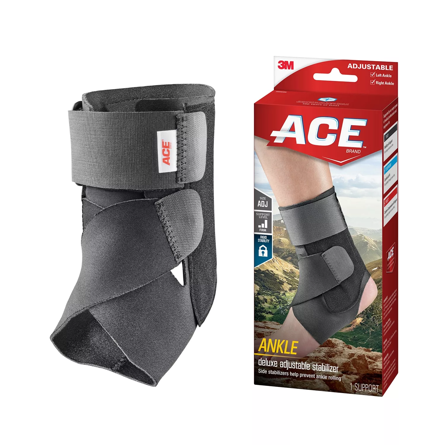 ACE™ Ankle Brace w/Stabilizer 209605, Adjustable