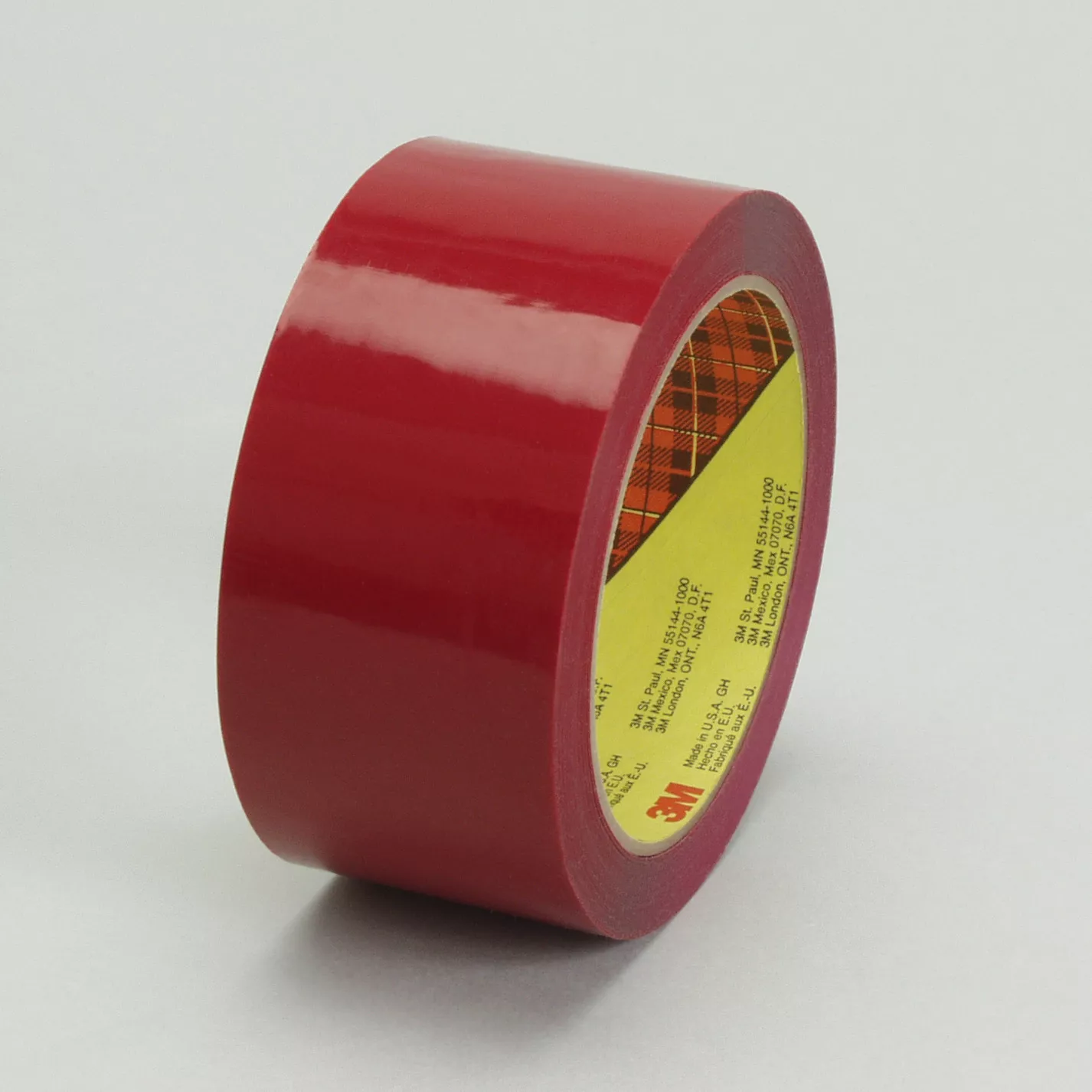Scotch® Box Sealing Tape 371, Red, 48 mm x 100 m, 36/Case