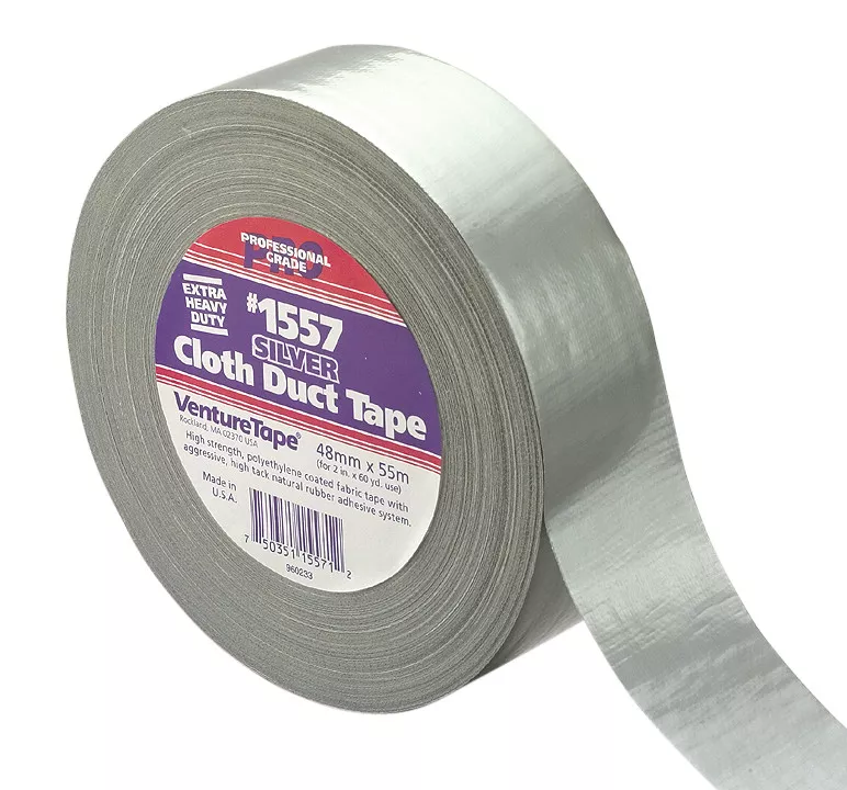 3M™ Venture Tape™ Xtreme Cloth Duct Tape 1557, Black, 48 mm x 55 m (1.88
in x 60.1 yd), 24/Case