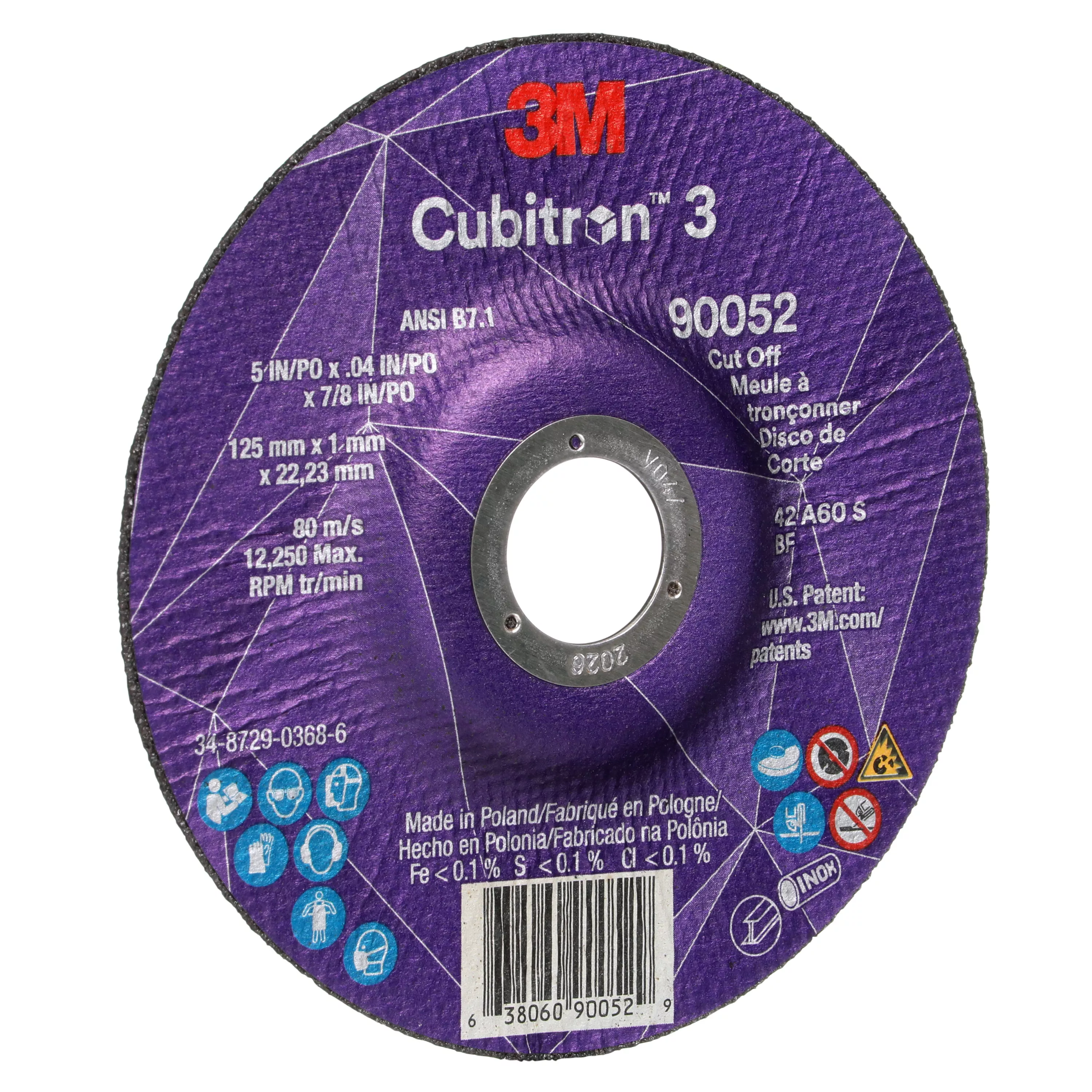 UPC 00638060900529 | 3M™ Cubitron™ 3 Cut-Off Wheel