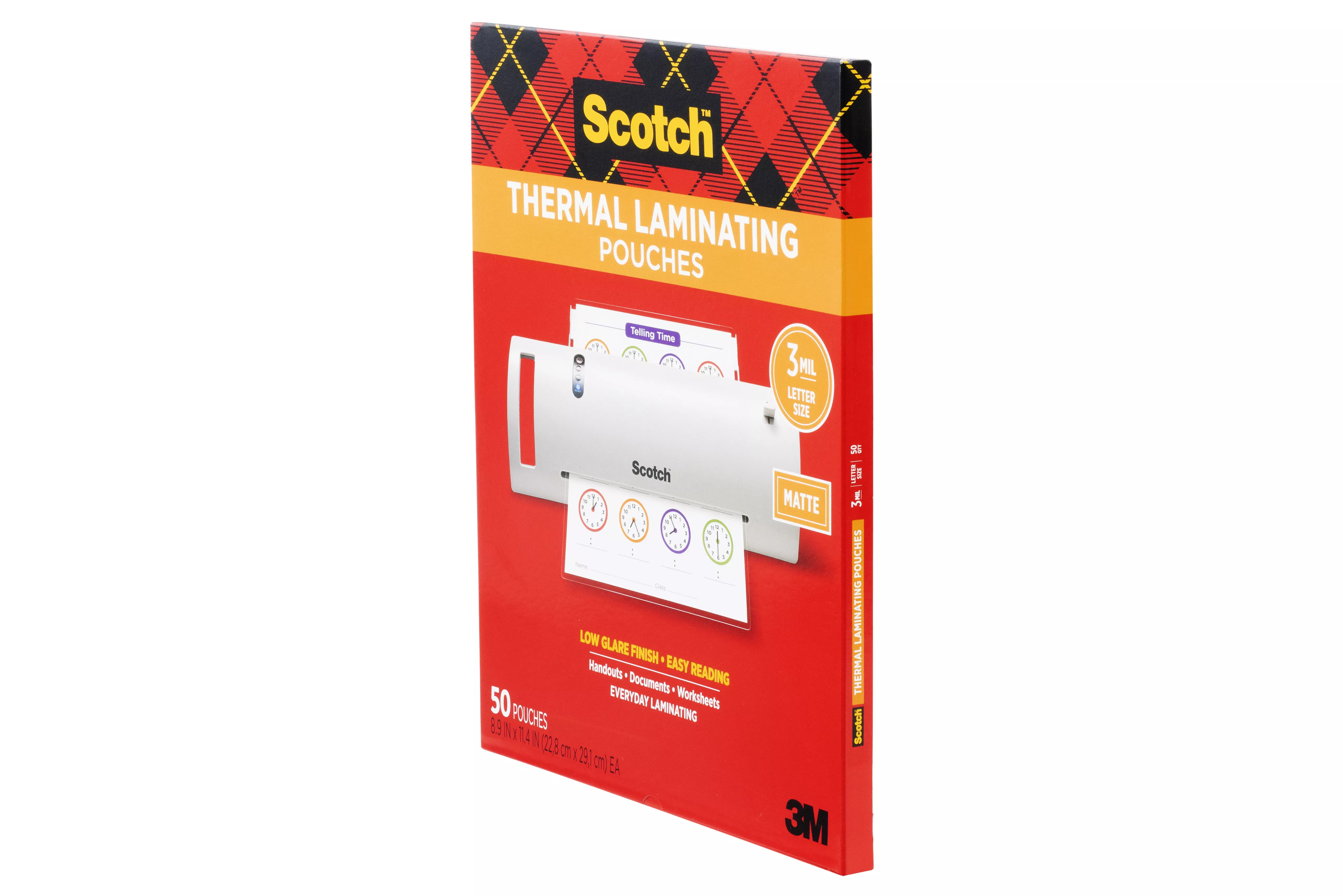 SKU 7100282930 | Scotch™ Thermal Laminating Pouches TP3854-50M