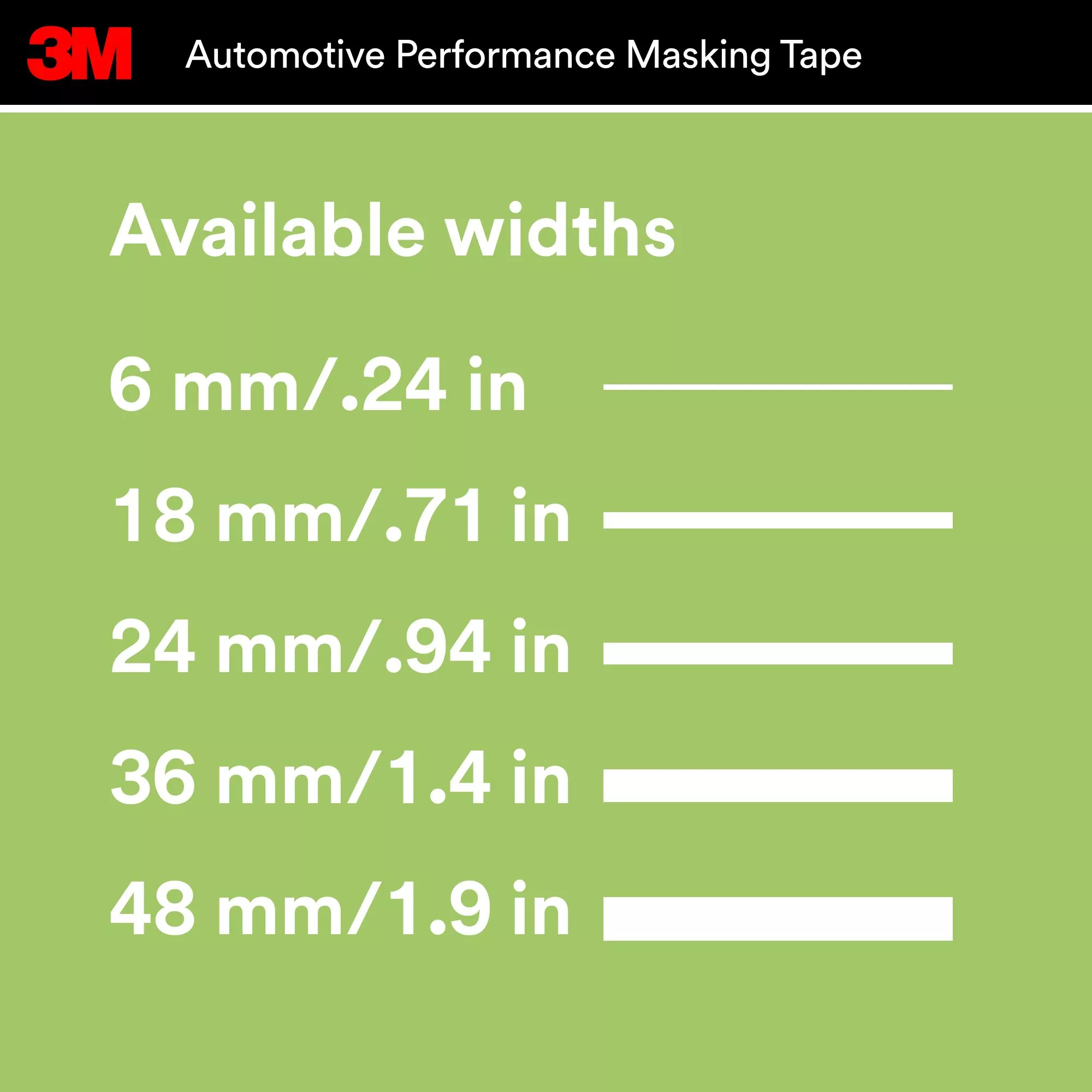 SKU 7100255704 | 3M™ Automotive Performance Masking Tape 03431ESF