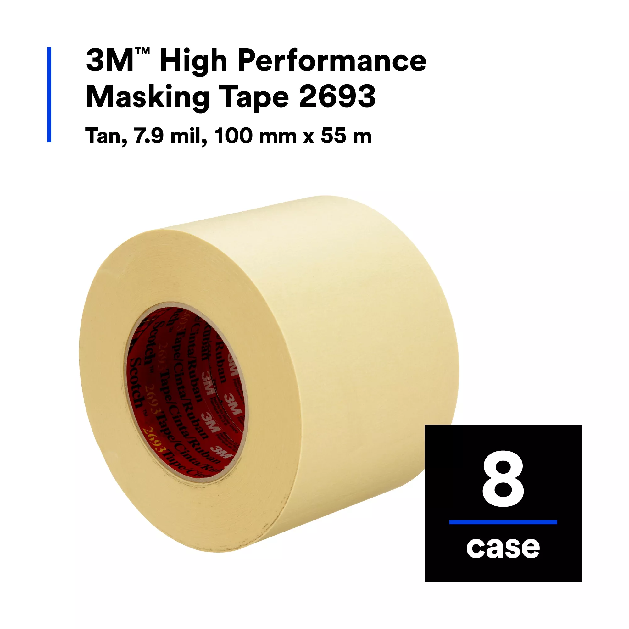 Product Number 2693 | 3M™ High Performance Masking Tape 2693
