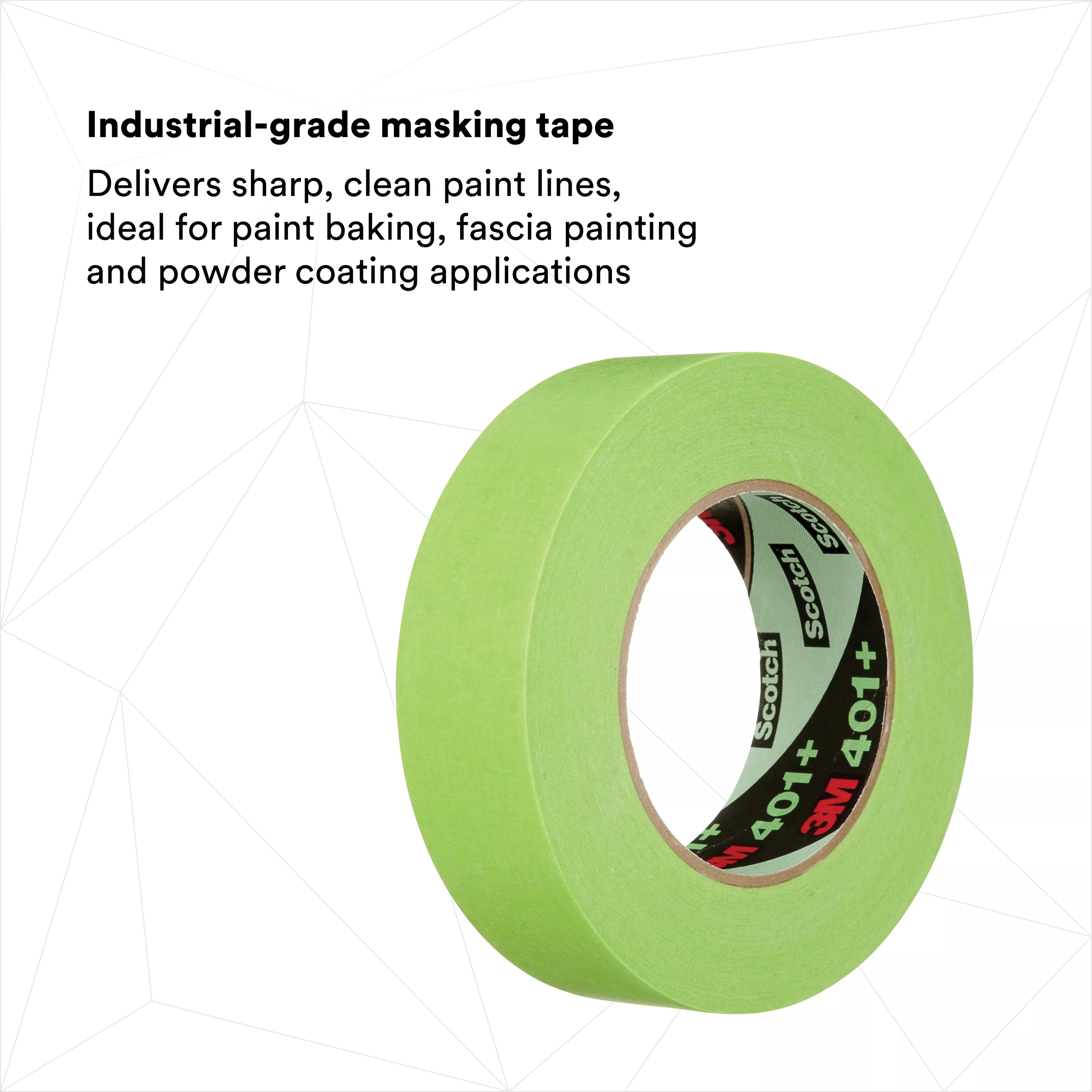 SKU 7000124897 | 3M™ High Performance Green Masking Tape 401+