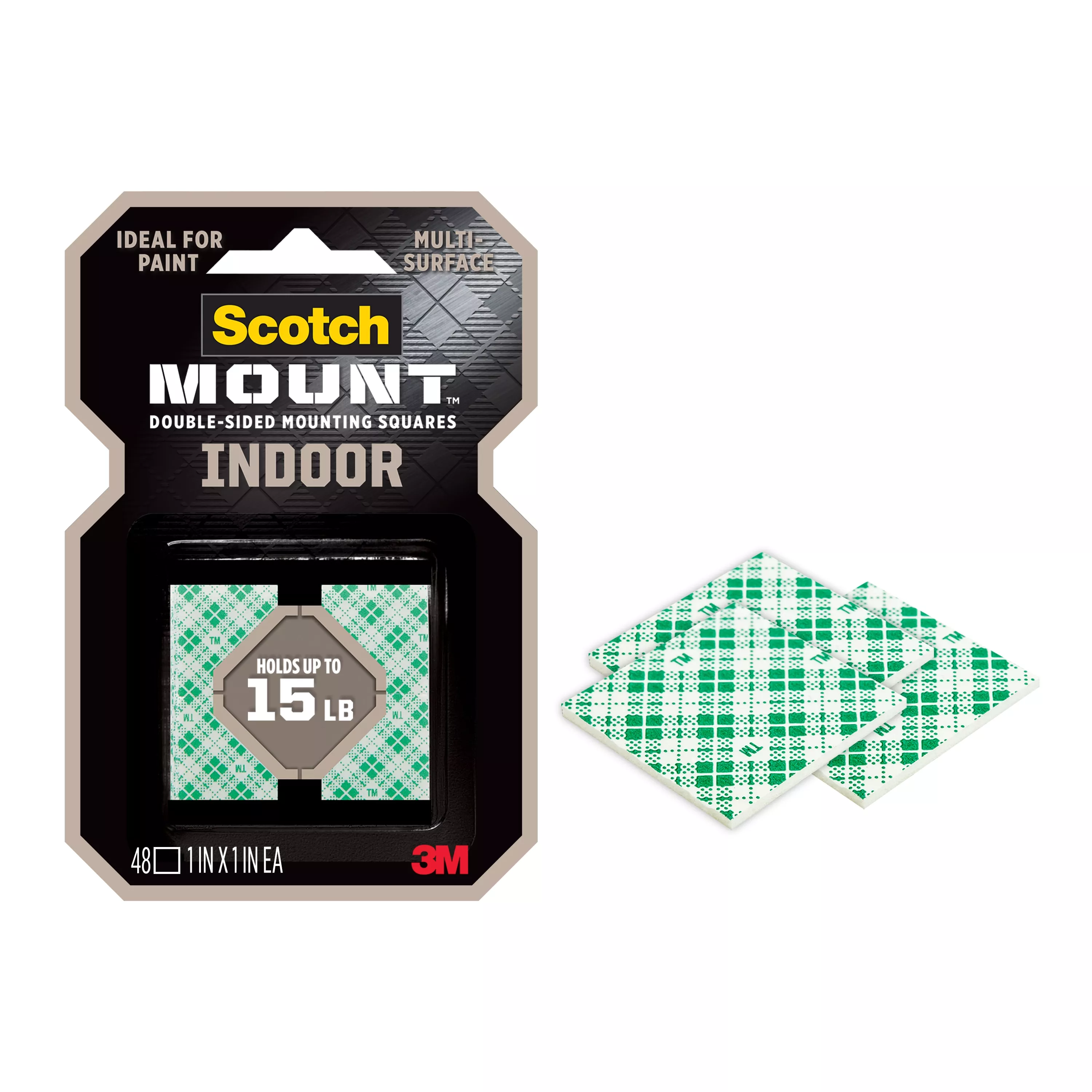 SKU 7100216179 | Scotch-Mount™ Indoor Double-Sided Mounting Squares 111H-SQ-48-DC