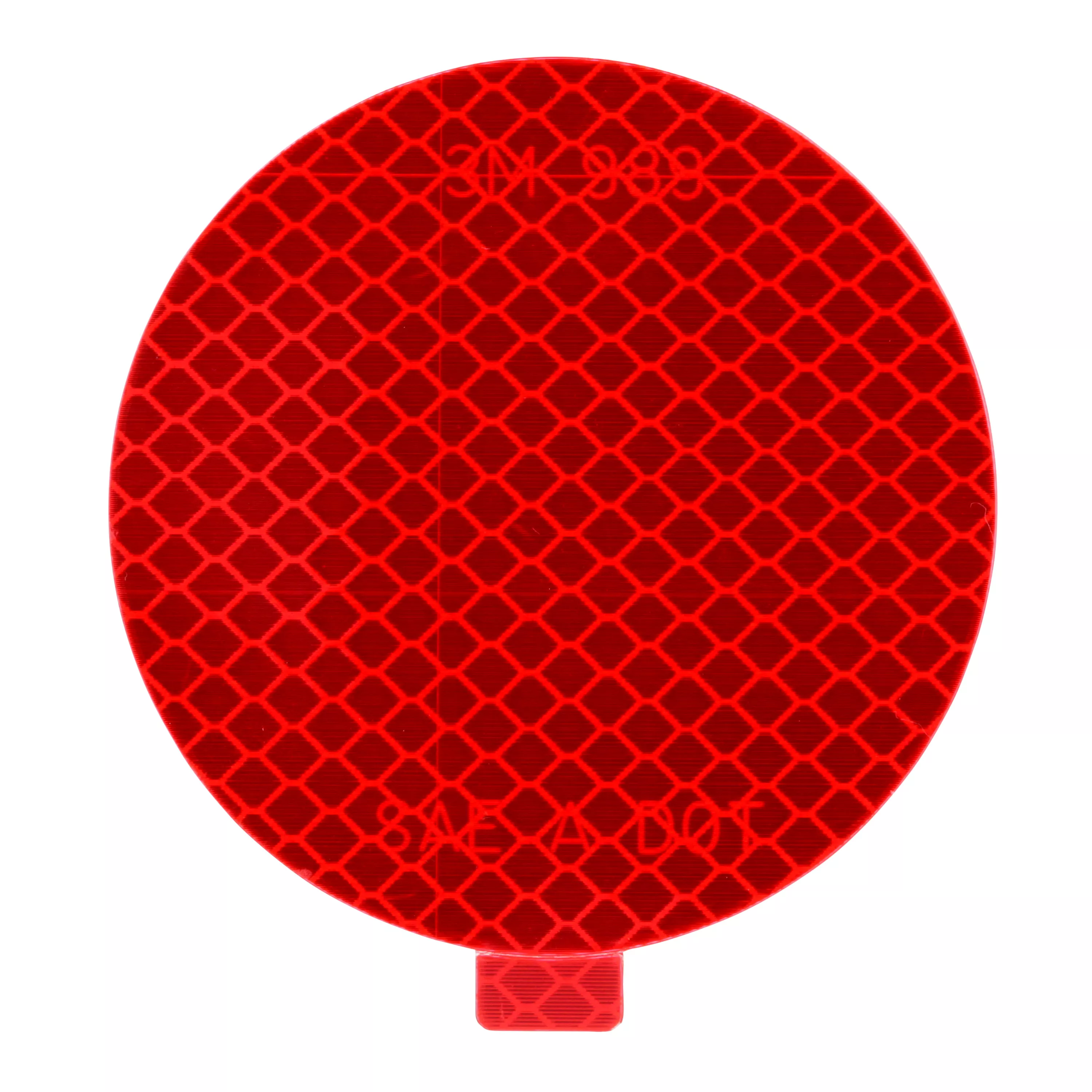 3M™ Diamond Grade™ Reflectors 989-72-3, Red, 3 in dia, 50/Package