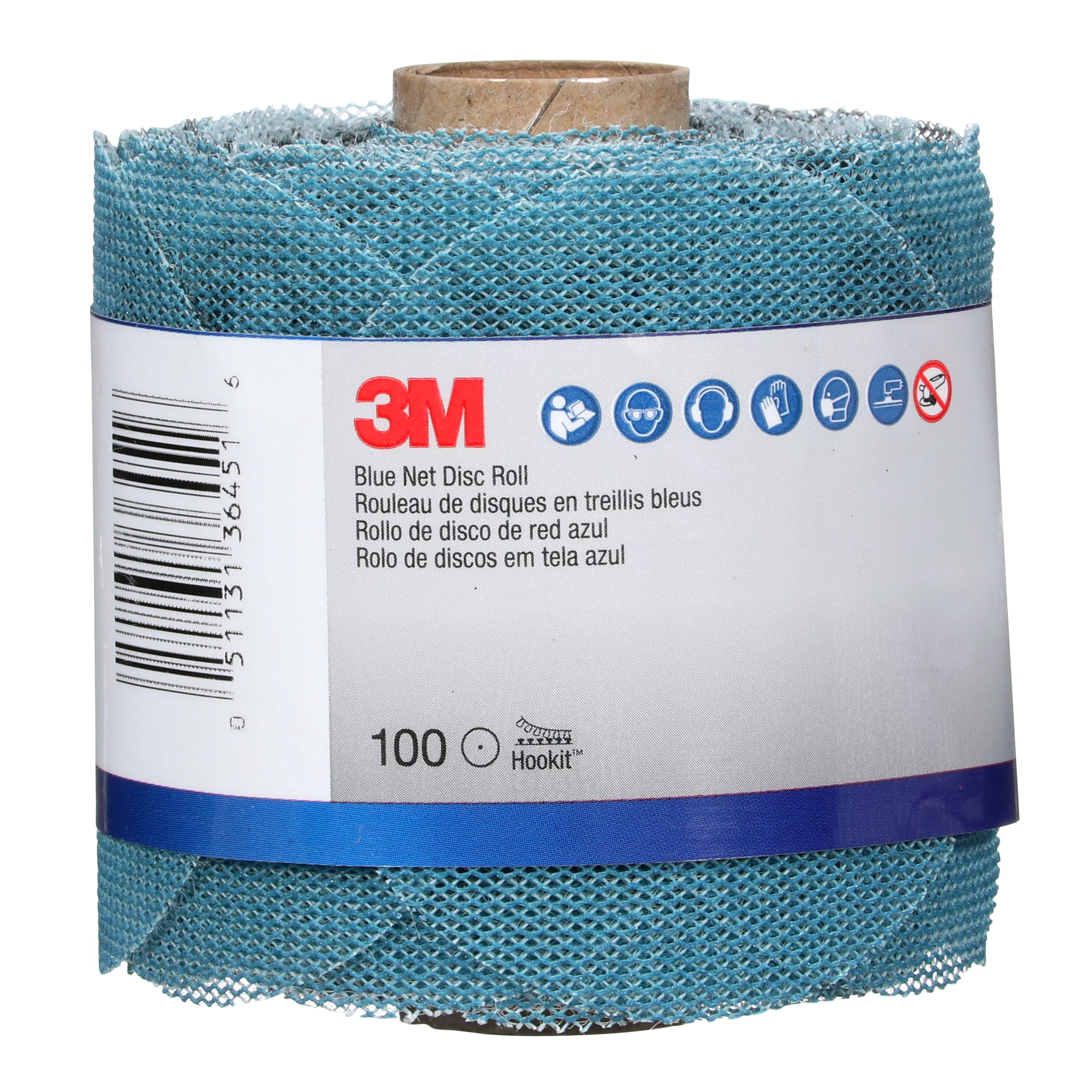 SKU 7100254369 | 3M™ Blue Net Disc Roll 36451