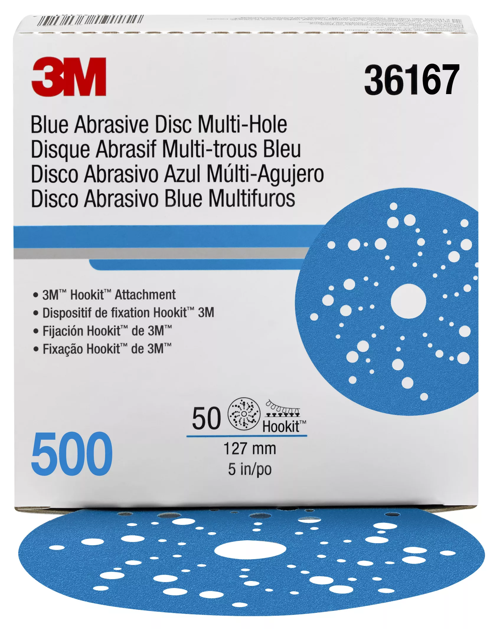 UPC 00051131361676 | 3M™ Hookit™ Blue Abrasive Disc Multi-hole