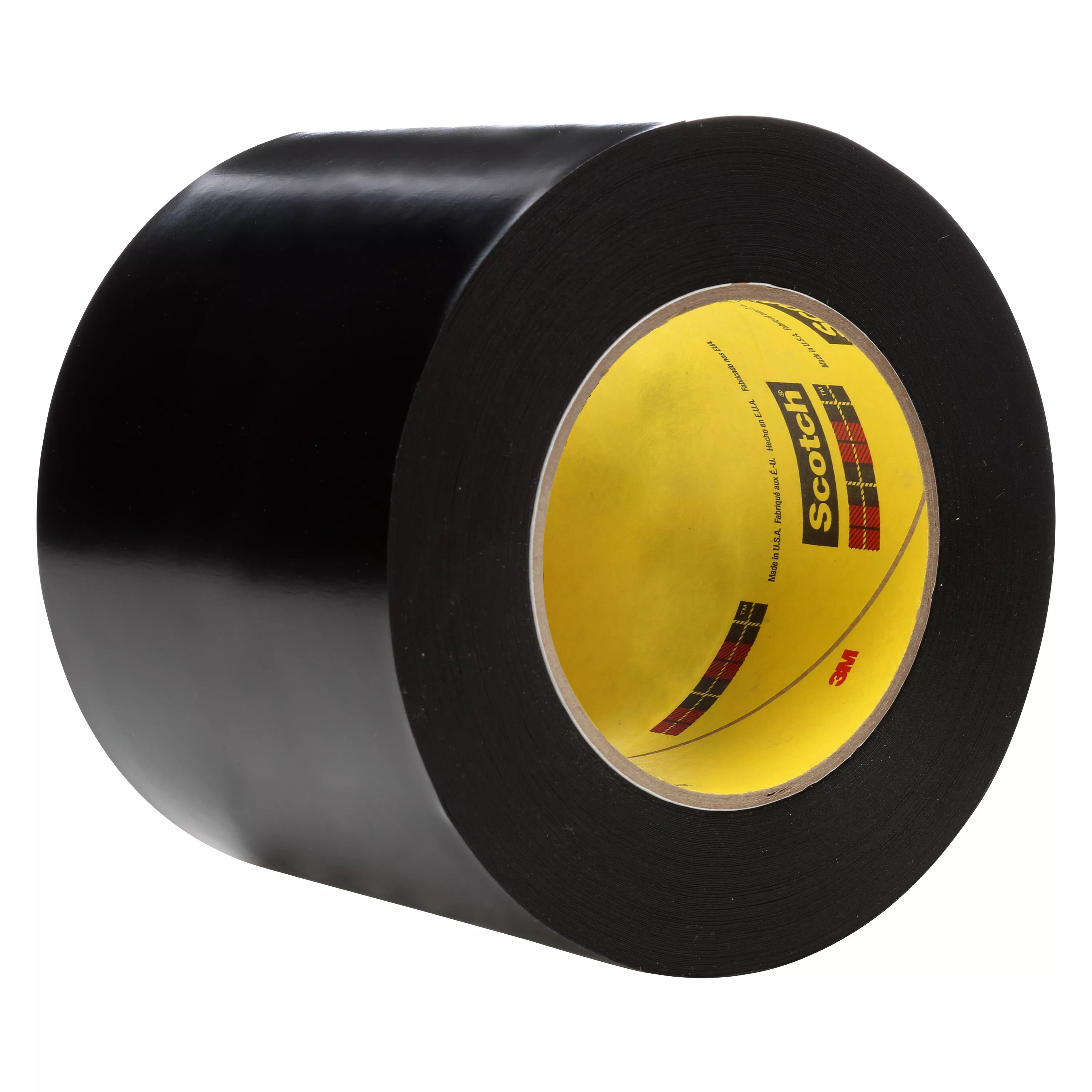 3M™ Vinyl Tape 472, Black, 4 in x 36 yd, 10.4 mil, 8 Roll/Case