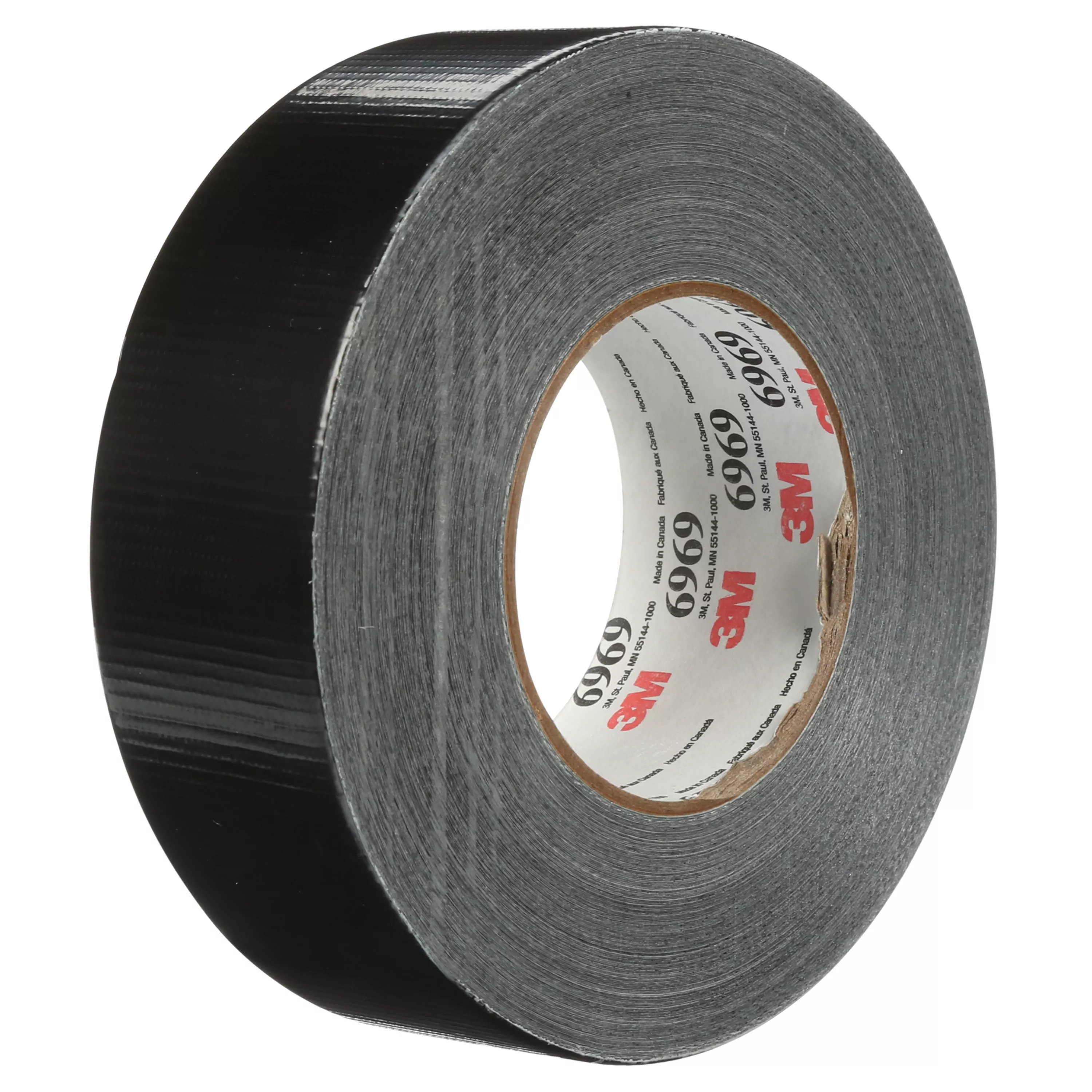 3M™ Extra Heavy Duty Duct Tape 6969, Black, 48 mm x 54.8 m, 10.7 mil, 24
Roll/Case, Individually Wrapped Conveniently Packaged