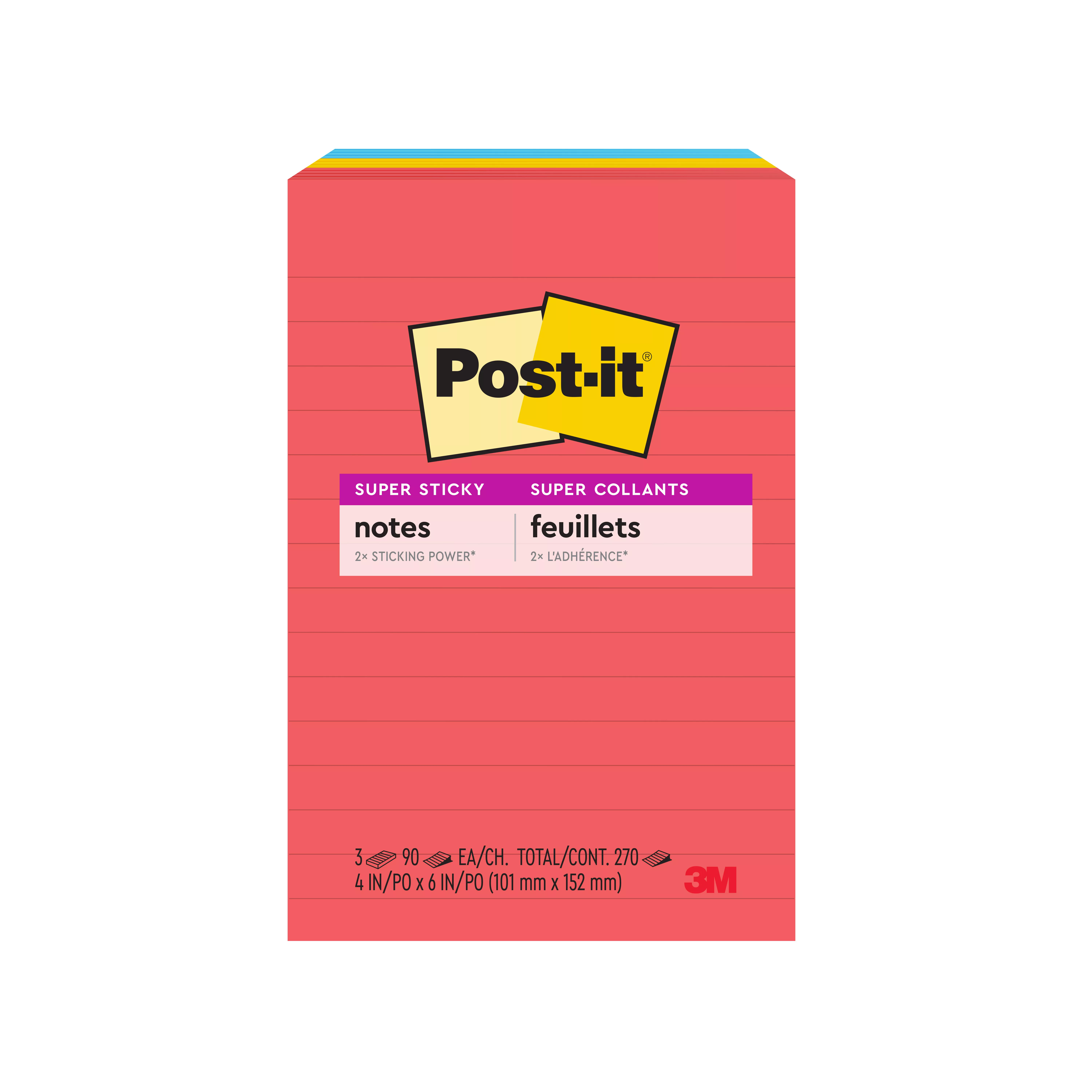 SKU 7010332775 | Post-it® Super Sticky Notes 660-3SSAN