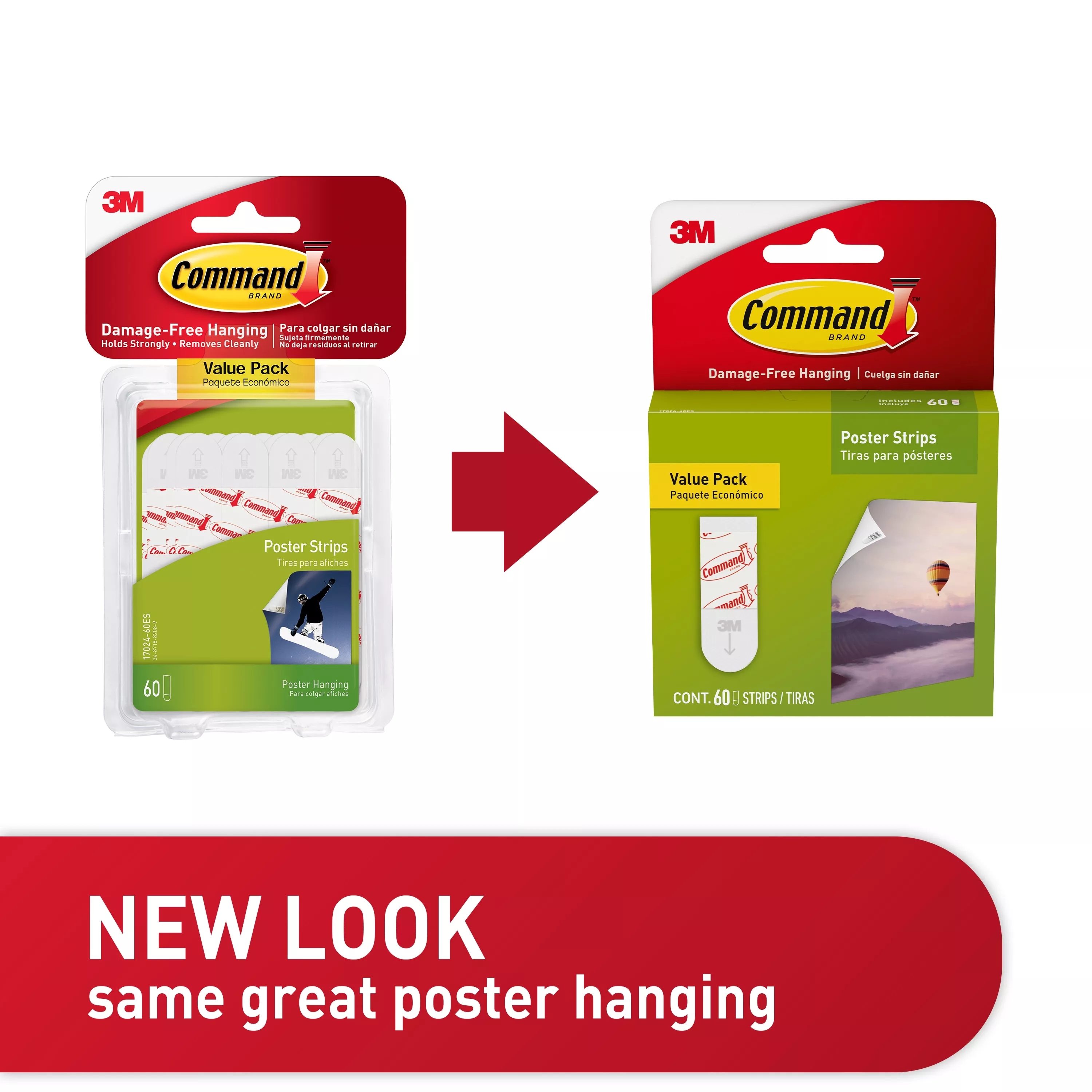Product Number 17024 | Command™ Poster Strips Value Pack 17024-60ES