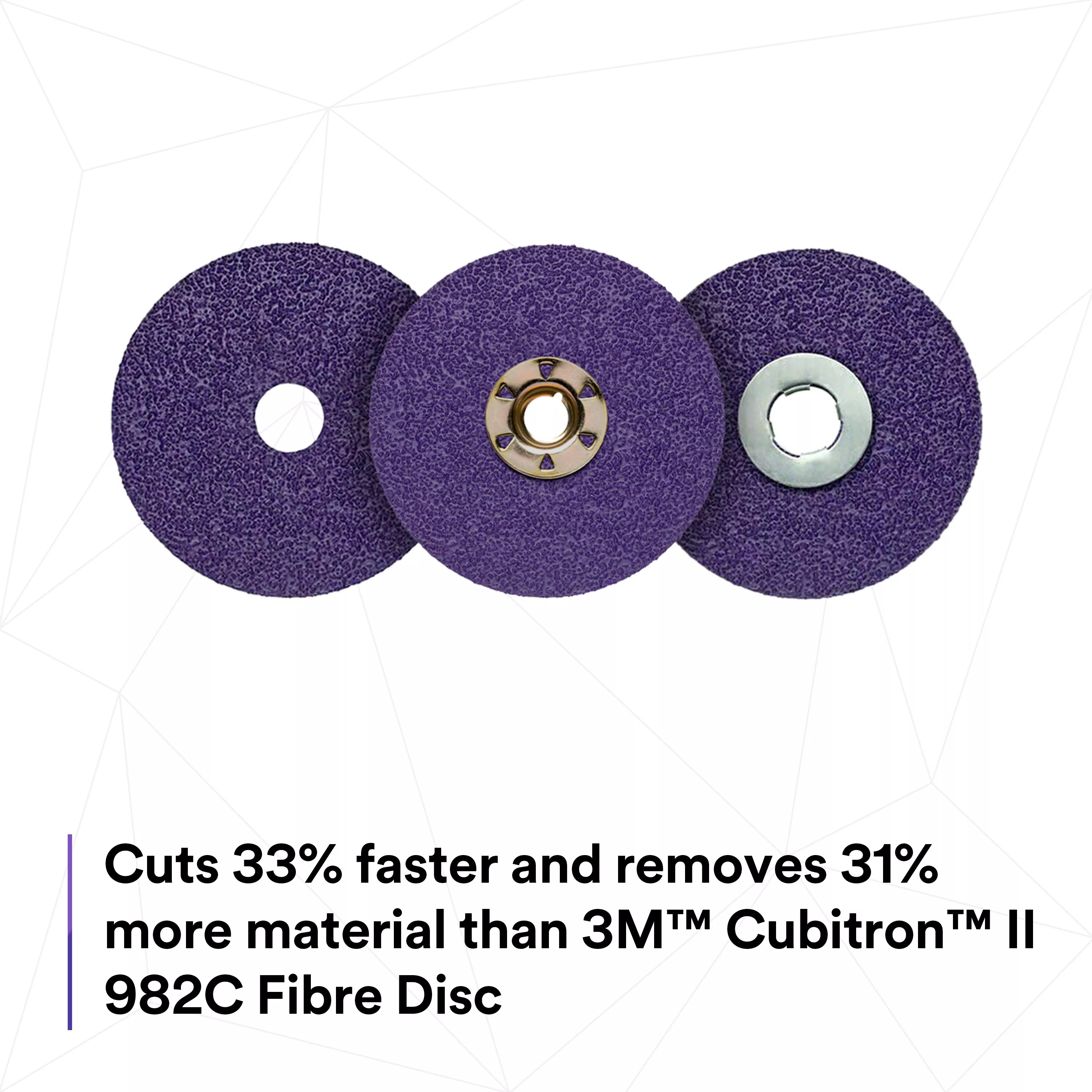 SKU 7100246523 | 3M™ Cubitron™ II Fibre Disc 982CX Pro