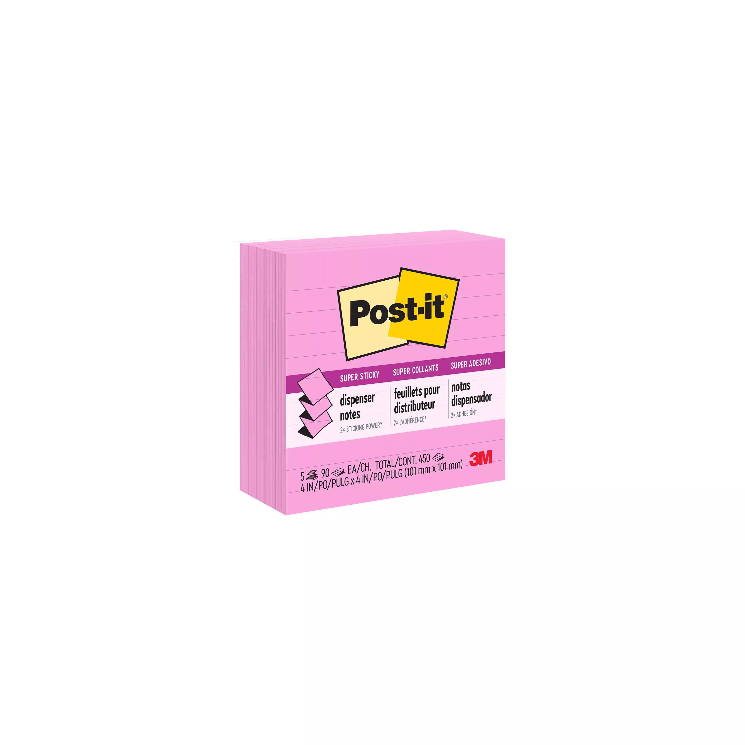 Post-it® Super Sticky Dispenser Pop-up Notes Notes R440-NPSS, 4 in x 4 in (101 mm x 101 mm)