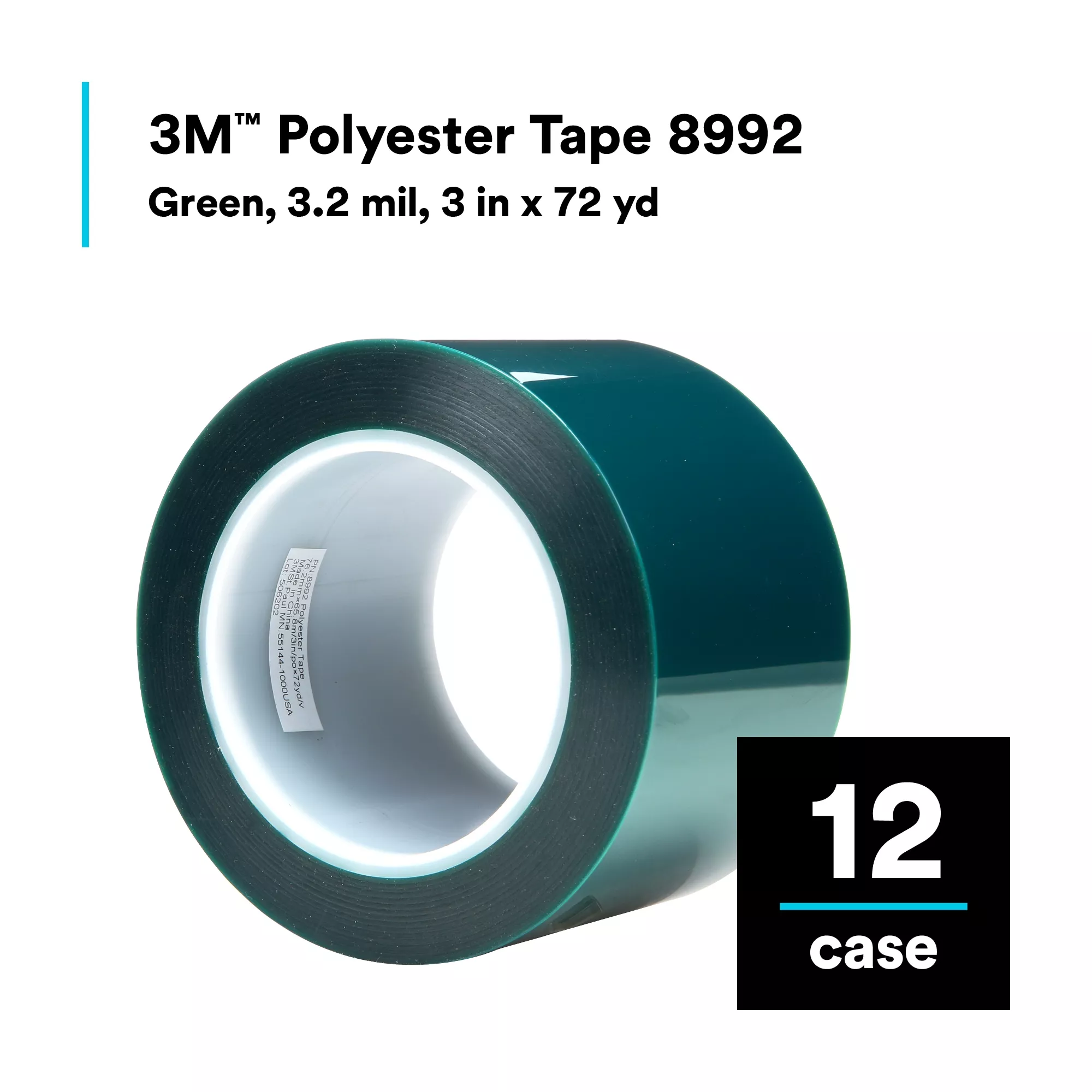 SKU 7100134418 | 3M™ Polyester Tape 8992