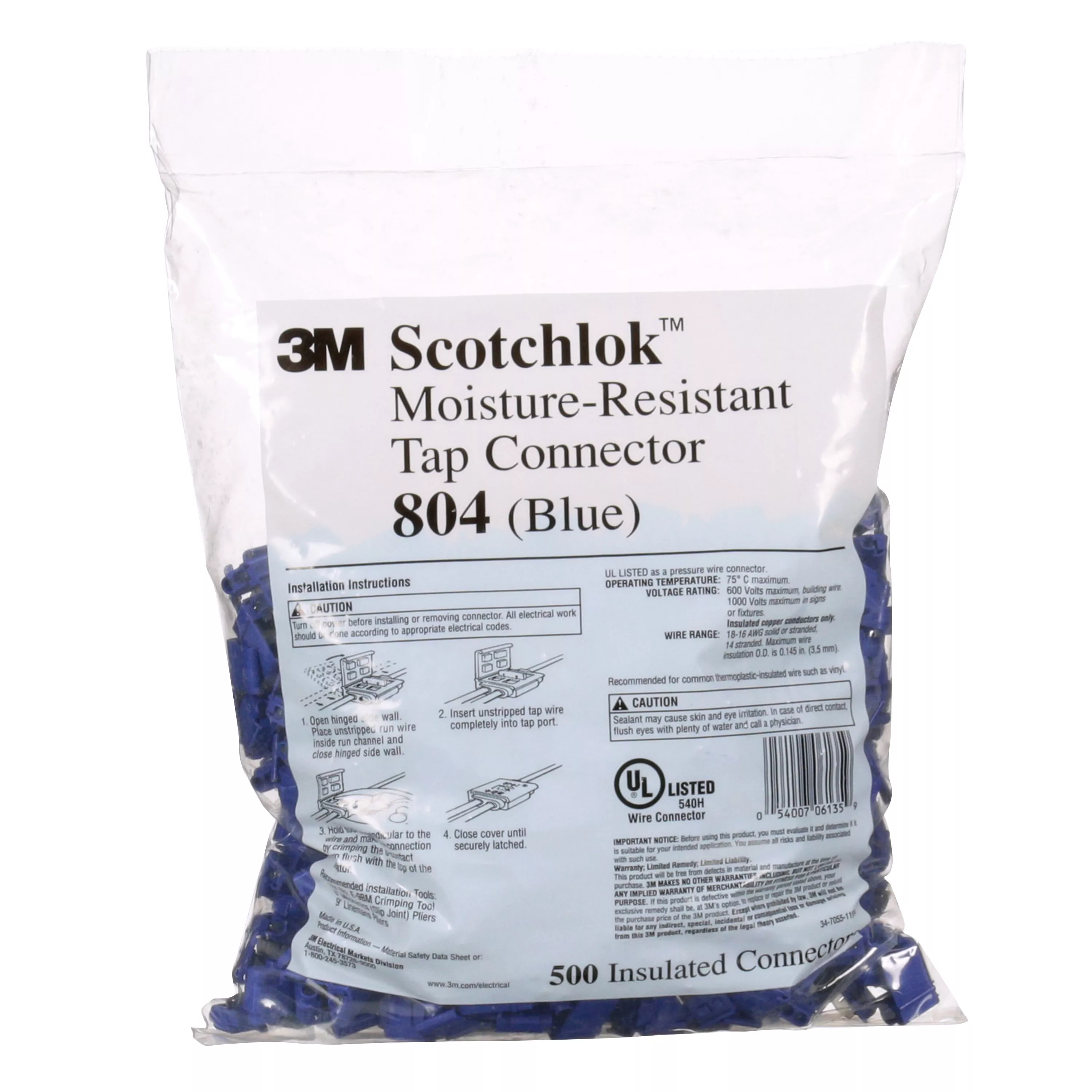 Product Number 804-BULK | 3M™ Scotchlok™ Electrical IDC 804-BULK