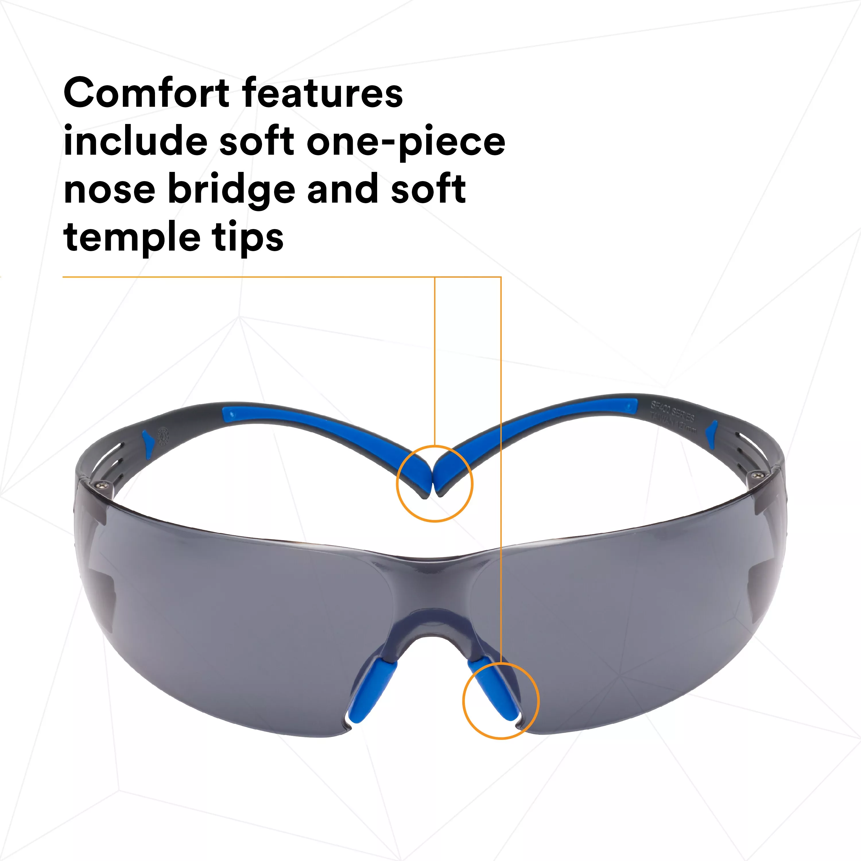 SKU 7100156101 | 3M™ SecureFit™ Safety Glasses SF402SGAF-BLU