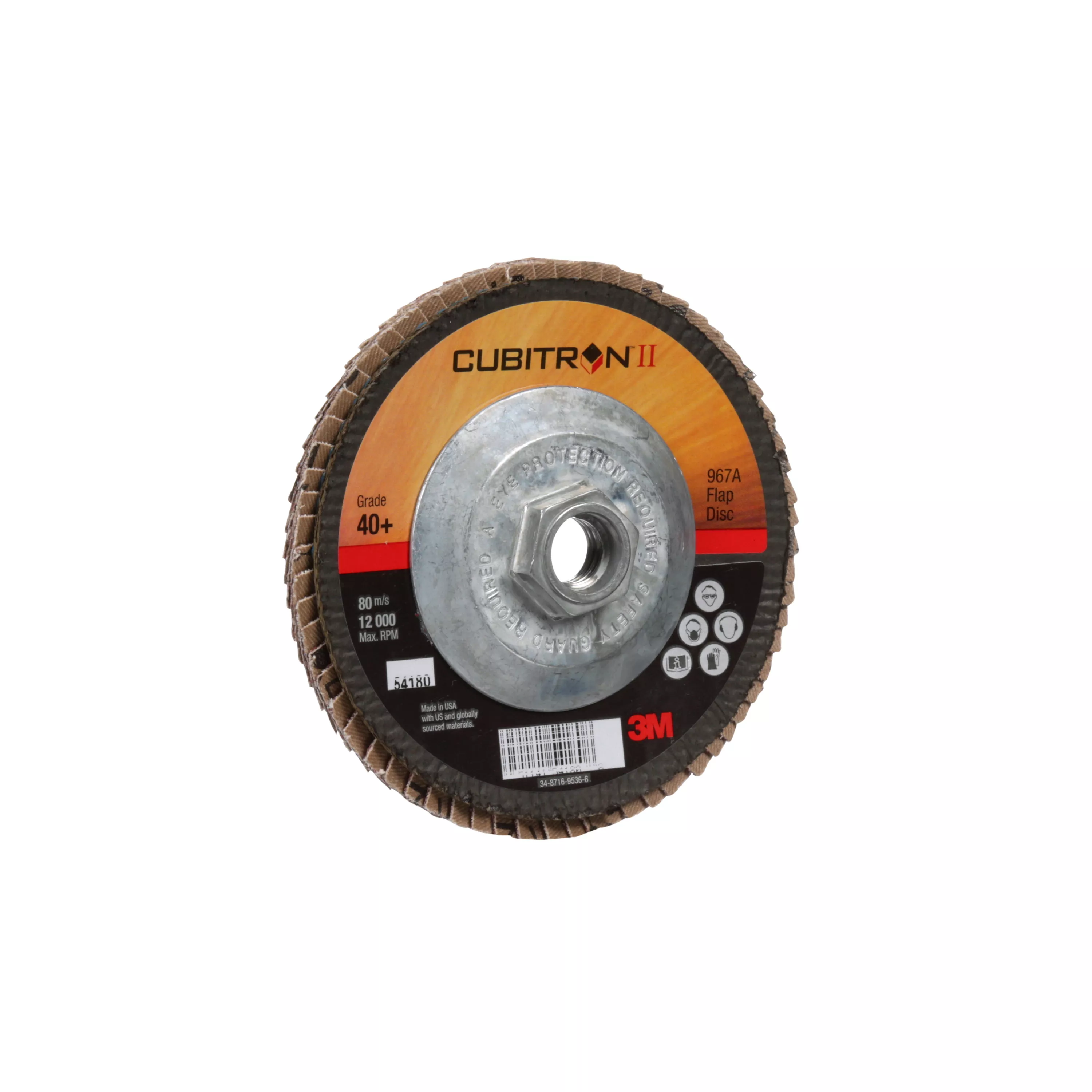 Product Number 967A | 3M™ Cubitron™ II Flap Disc 967A
