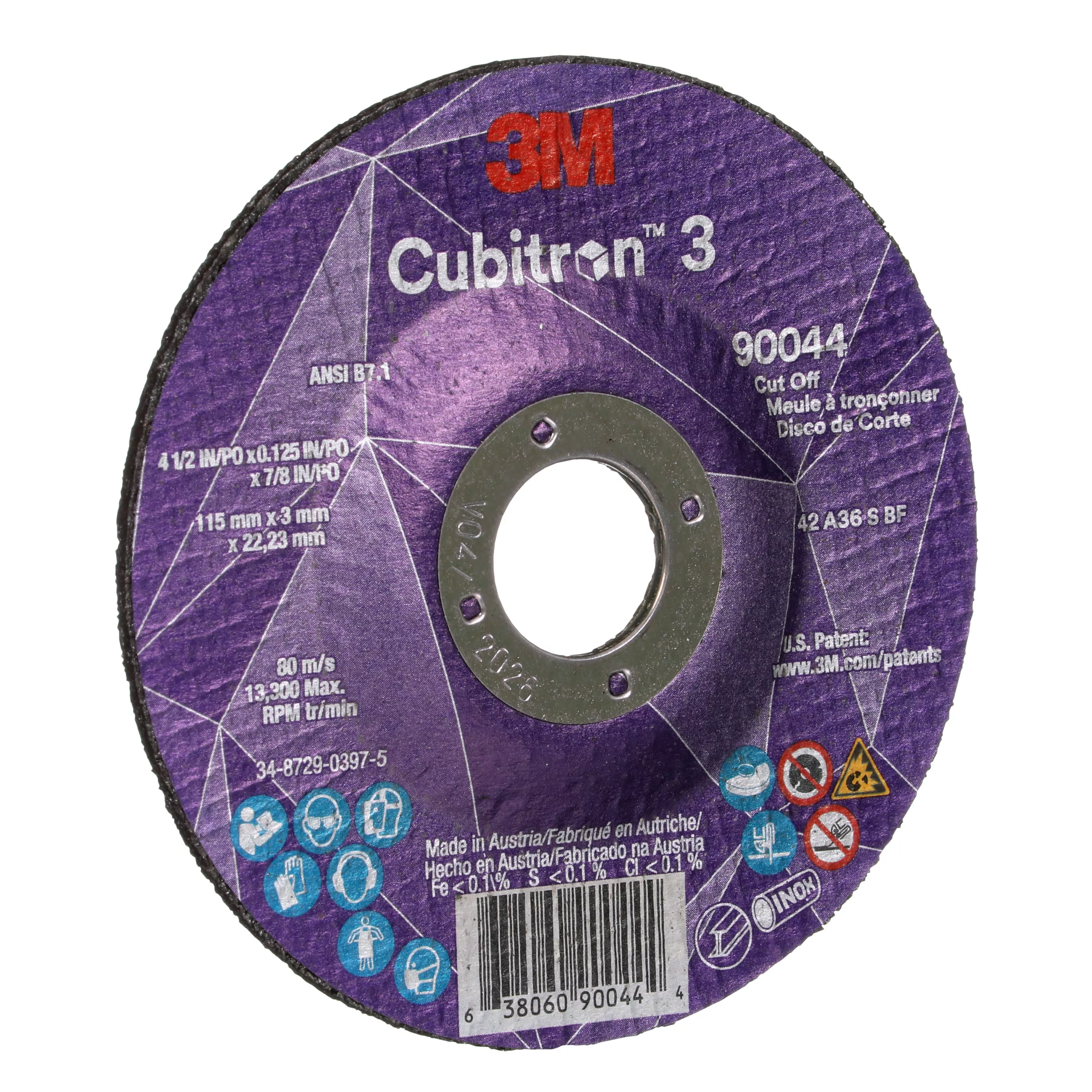 UPC 00638060900444 | 3M™ Cubitron™ 3 Cut-Off Wheel