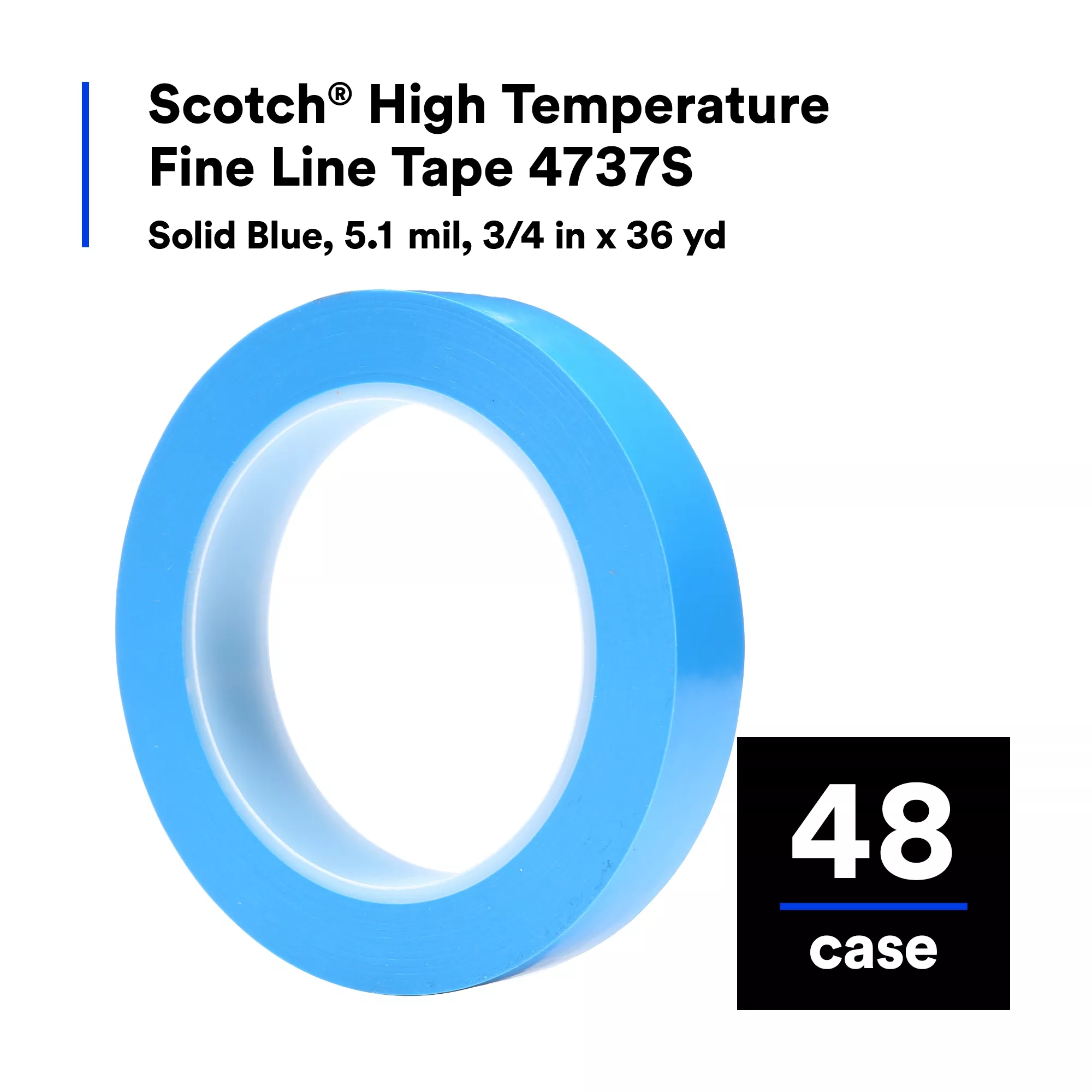 SKU 7000123583 | Scotch® High Temperature Fine Line Tape 4737S