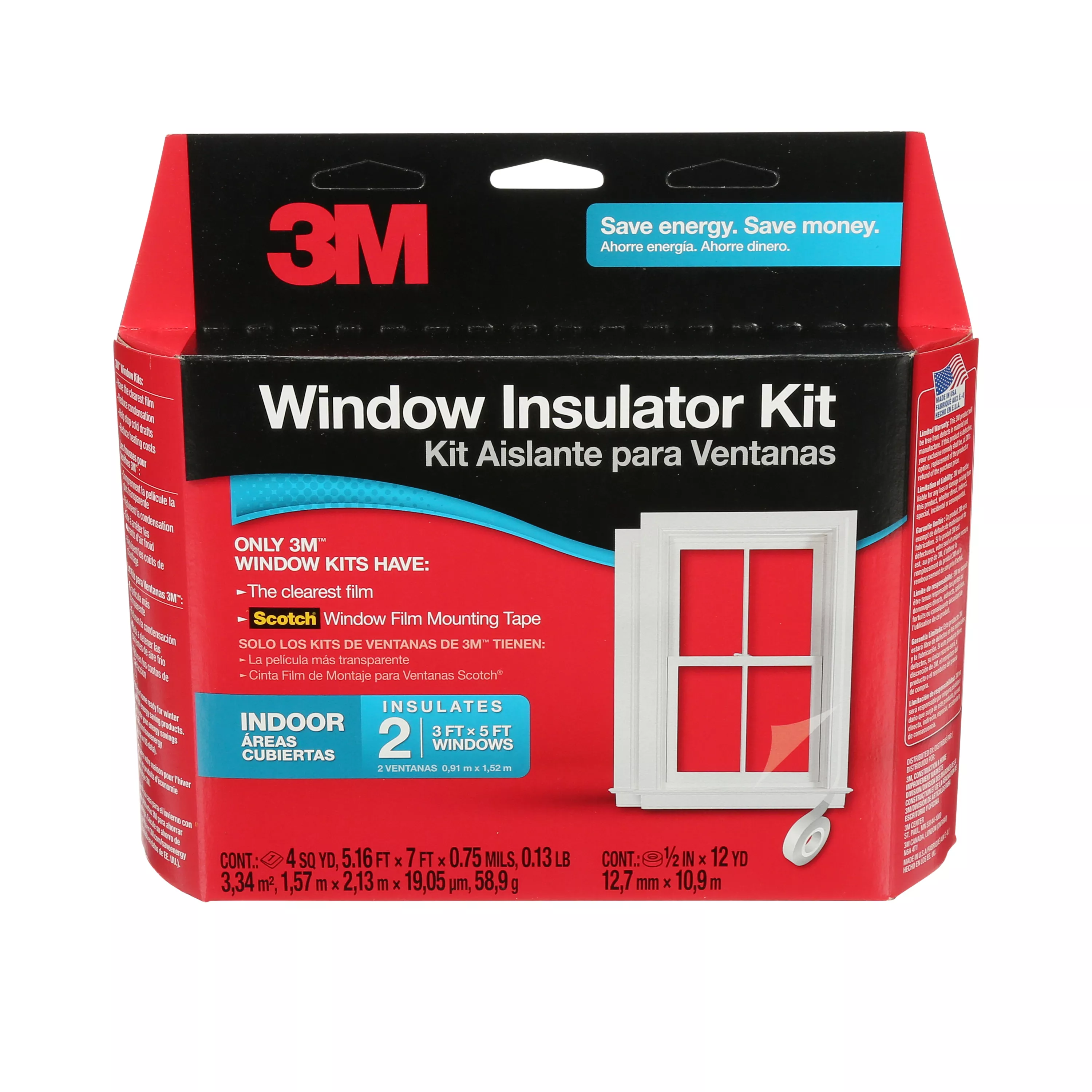 3M™ Indoor Window Insulator Kit - Two Pack, 2120W-6