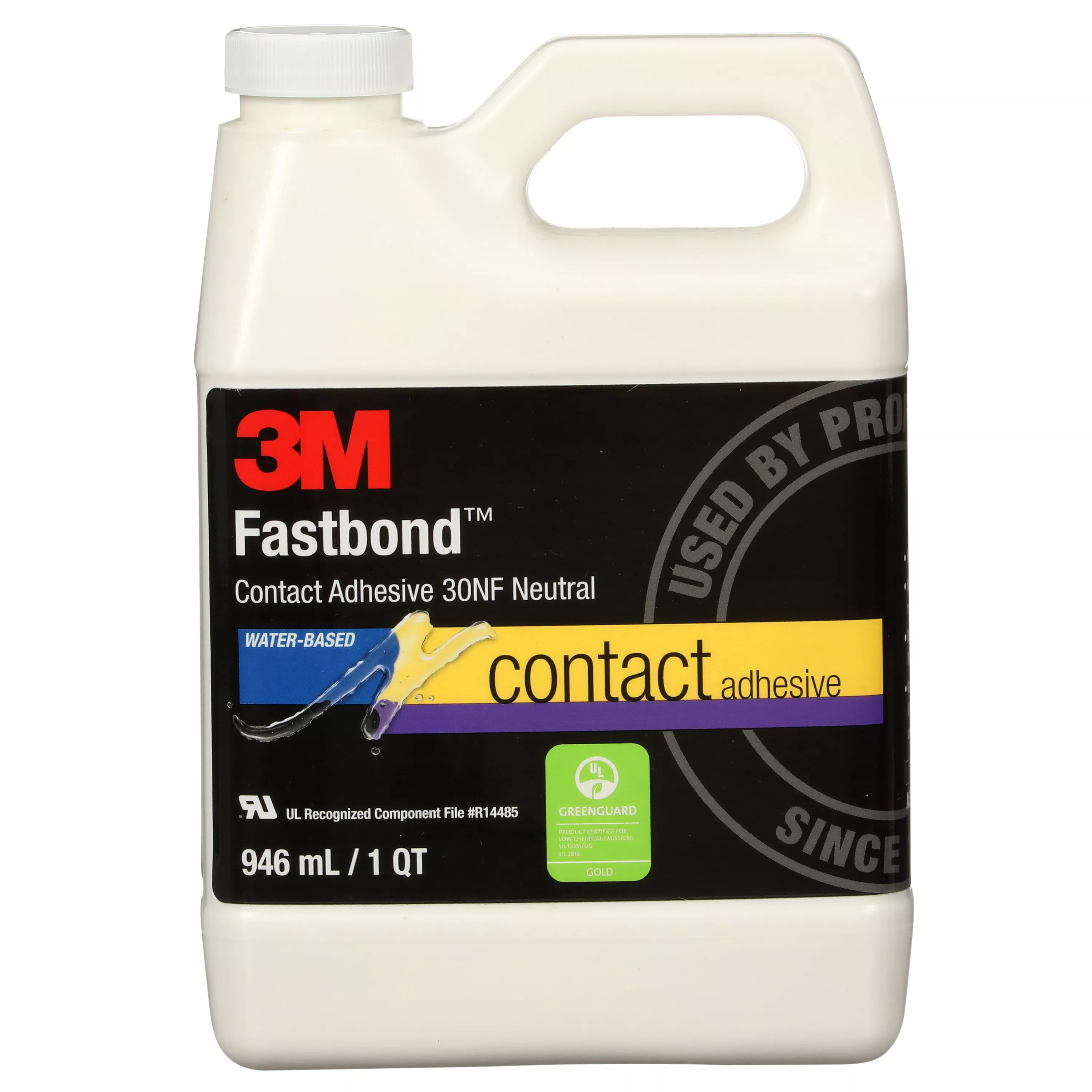 3M™ Fastbond™ Contact Adhesive 30NF, Neutral, 1 Quart, 12 Can/Case