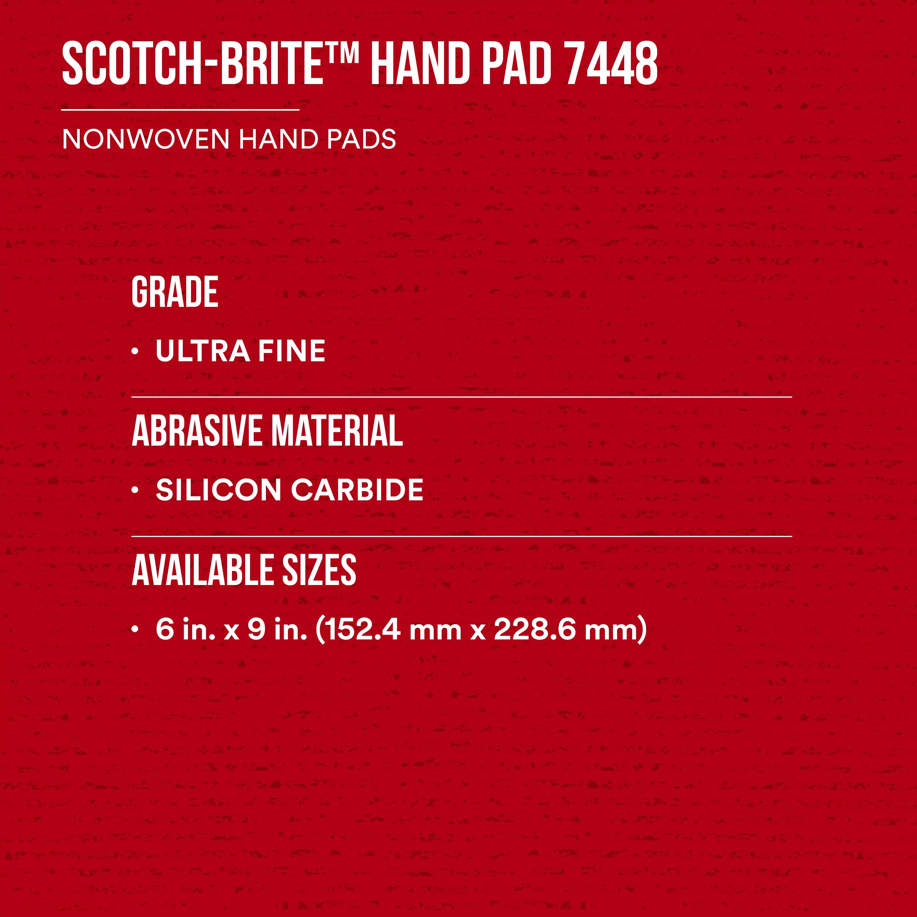 SKU 7100089226 | Scotch-Brite™ Hand Pad 7448