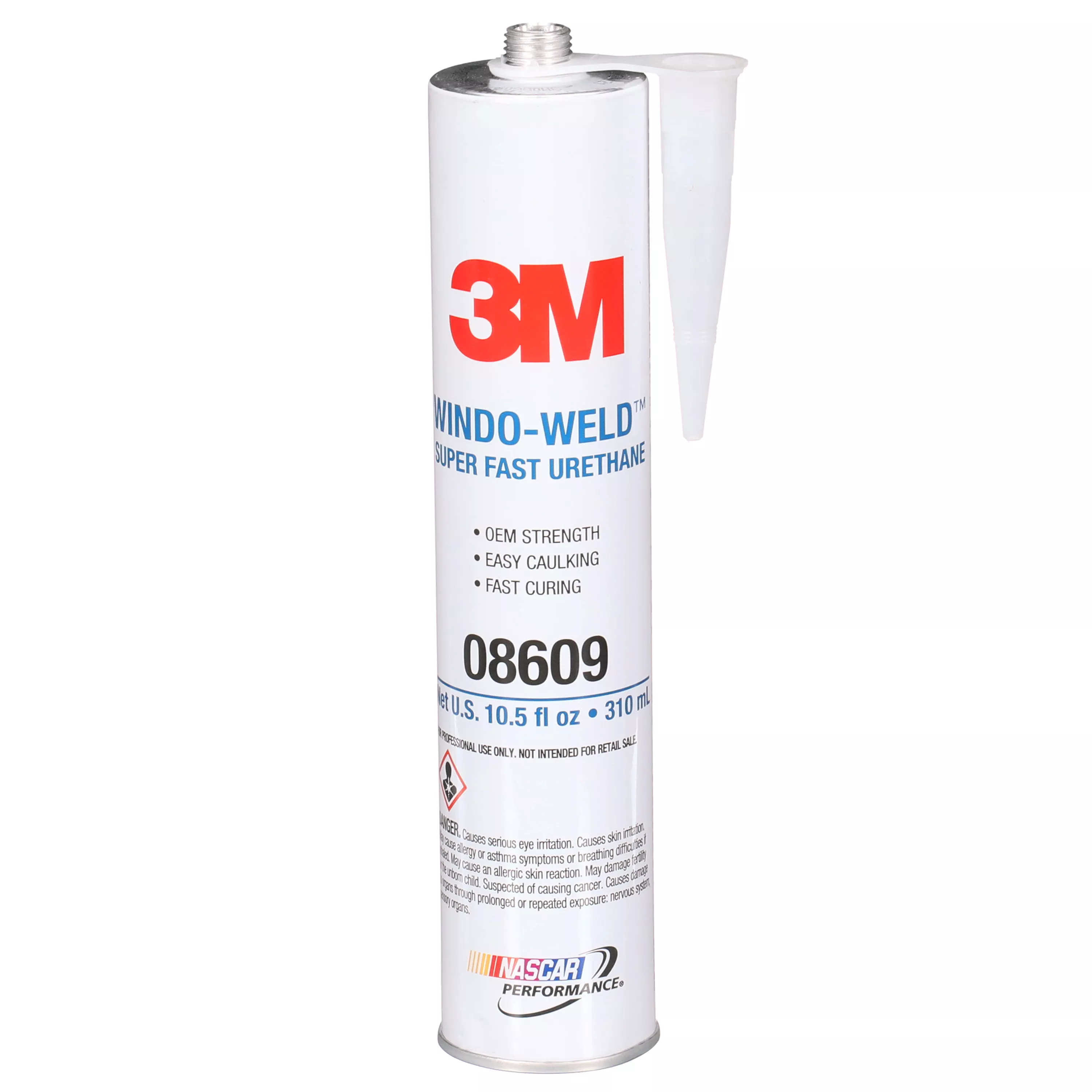 3M™ Windo-Weld™ Super Fast Urethane, 08609, Black, 10.5 fl oz Cartridge,
12 per case