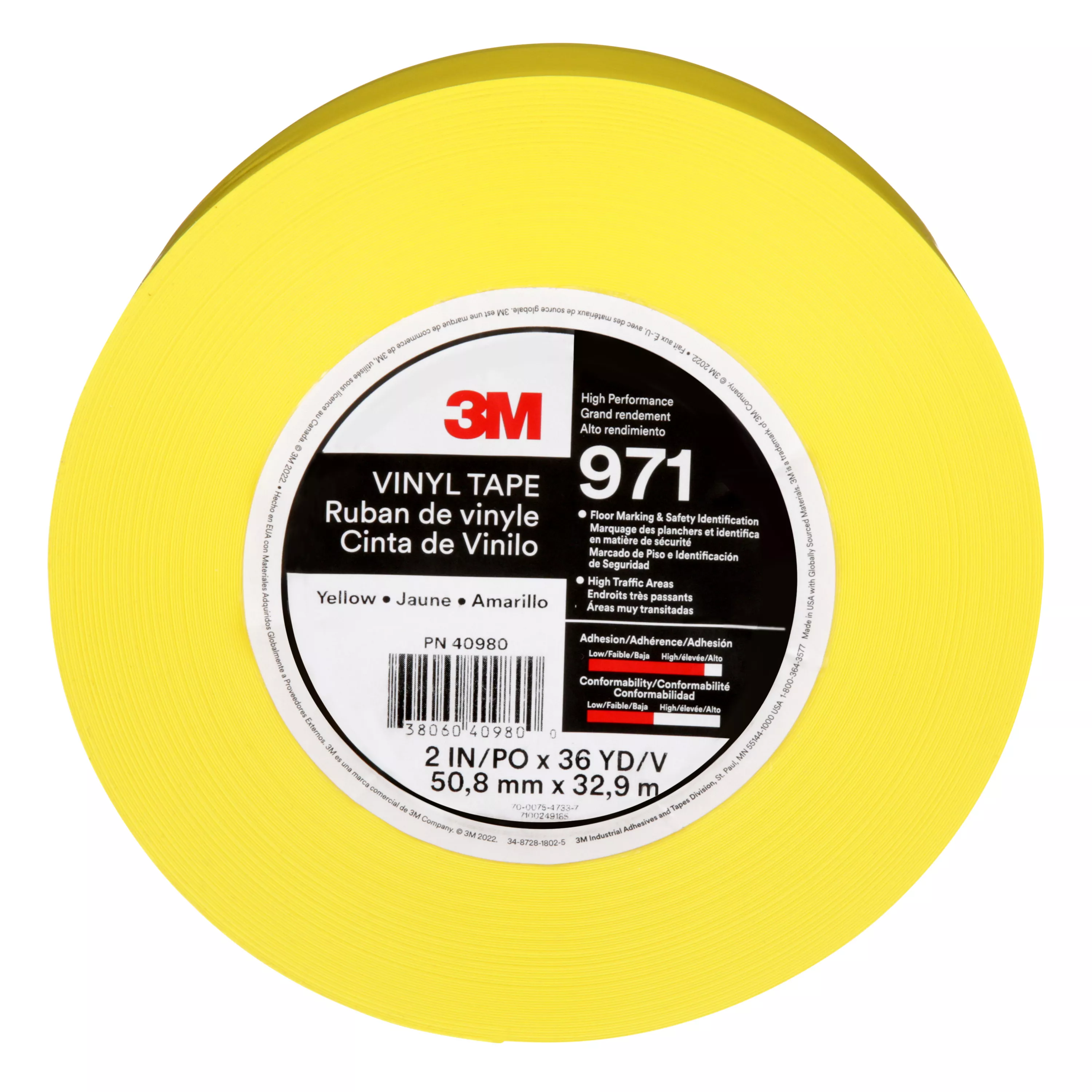SKU 7100249185 | 3M™ Durable Floor Marking Tape 971